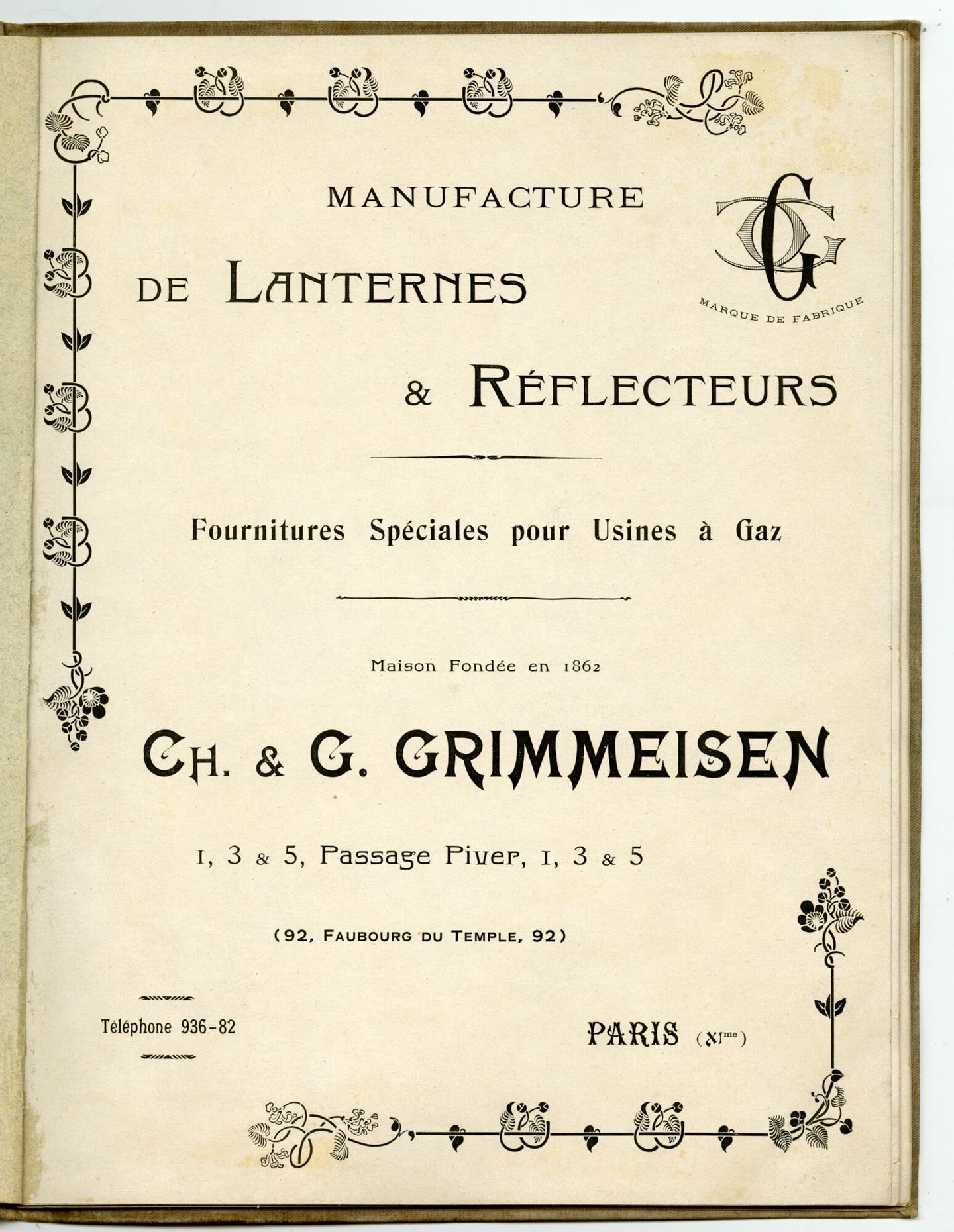 Productcatalogus met gaslantaarns en accessoires van het merk Grimmeisen