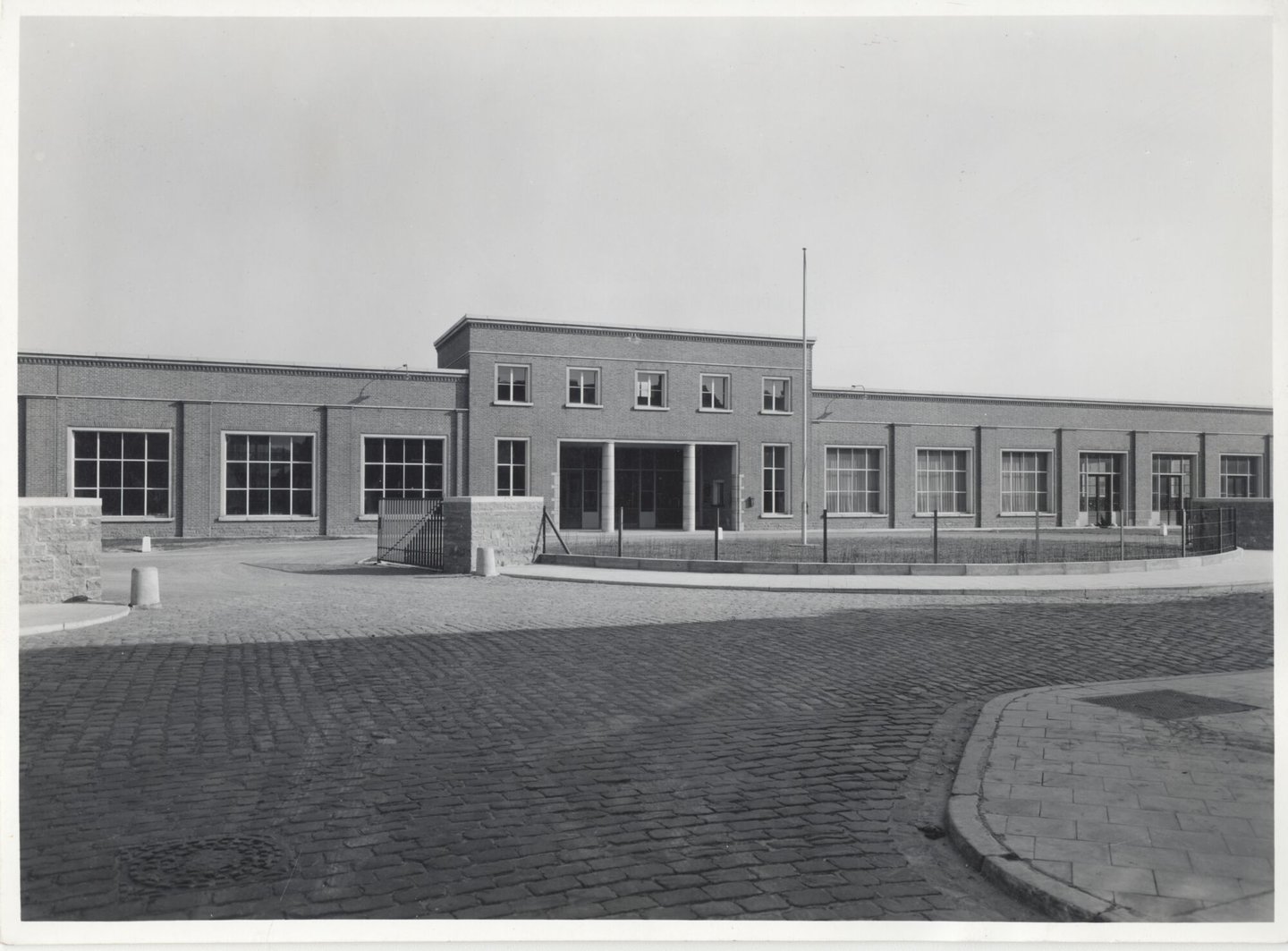 Buitenzicht van textielfabriek Cotonnière Braun in Gent