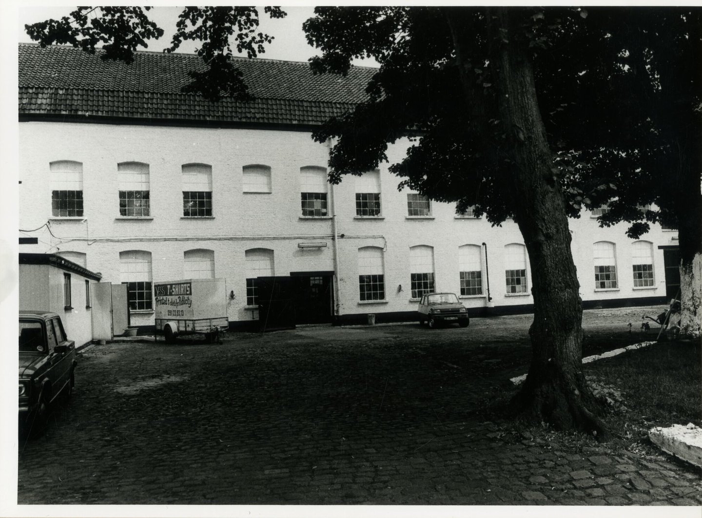 Buitenzicht van voormalige textielfabriek Grenier in Gent
