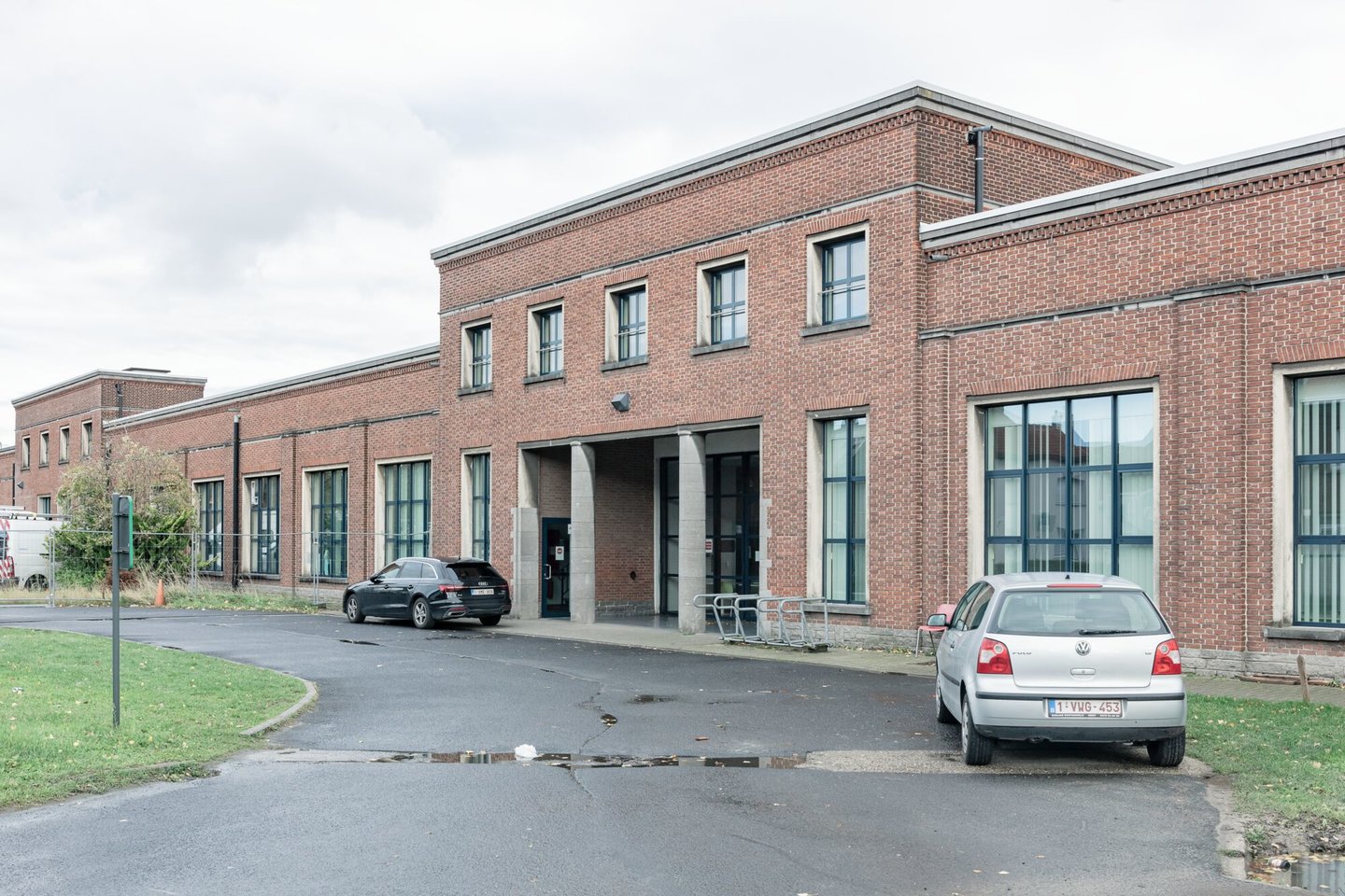 Buitenzicht van voormalige textielfabriek UCO Braun in Gent