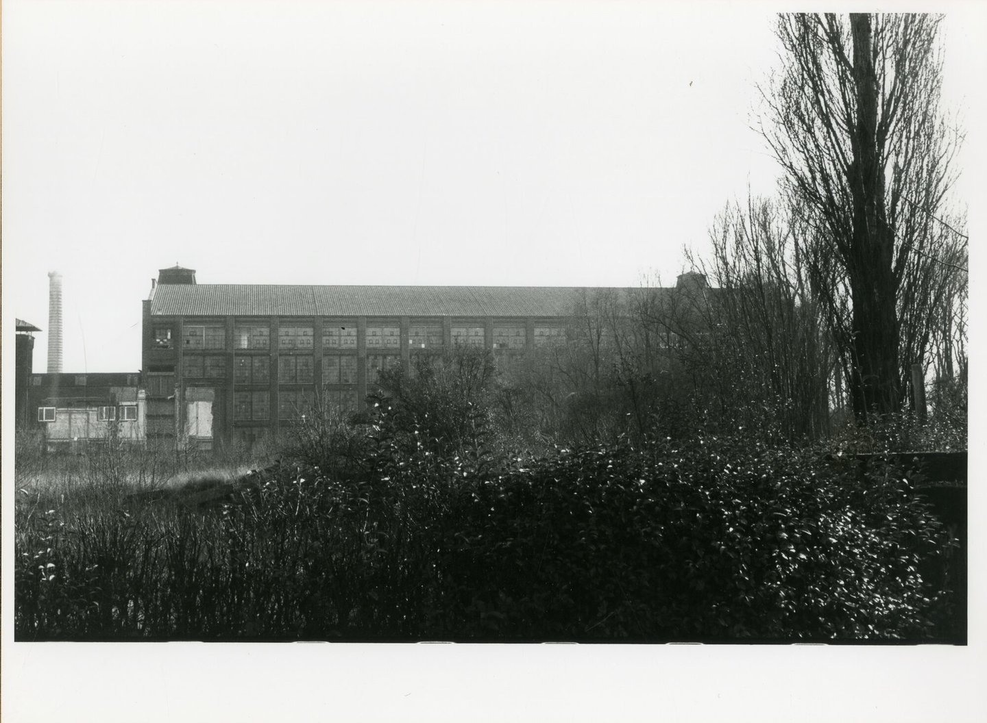Buitenzicht van textielfabriek Usines Cotonnières de Belgique in Gent