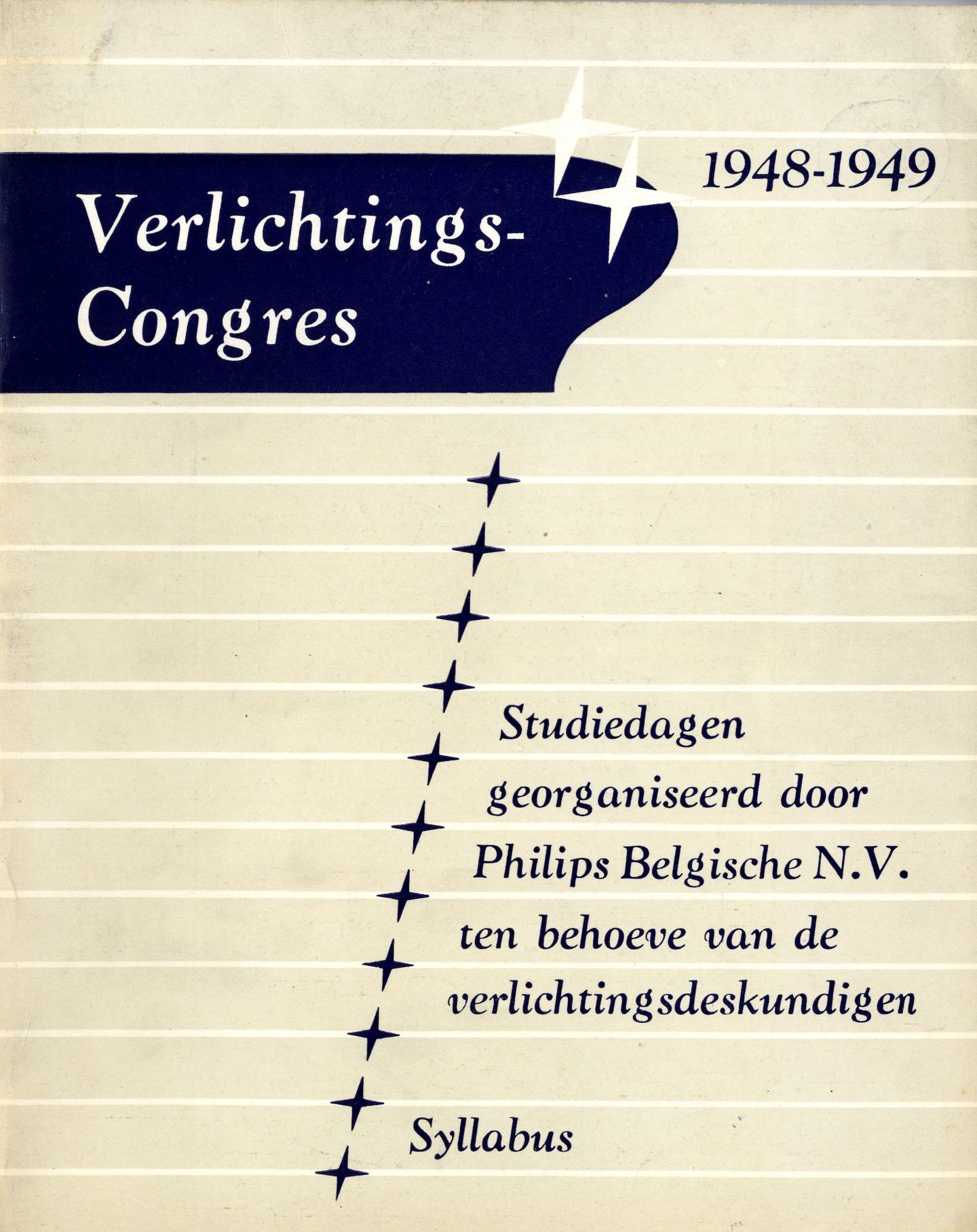 Syllabus voor het verlichtingscongres, georganiseerd door Philips N.V.