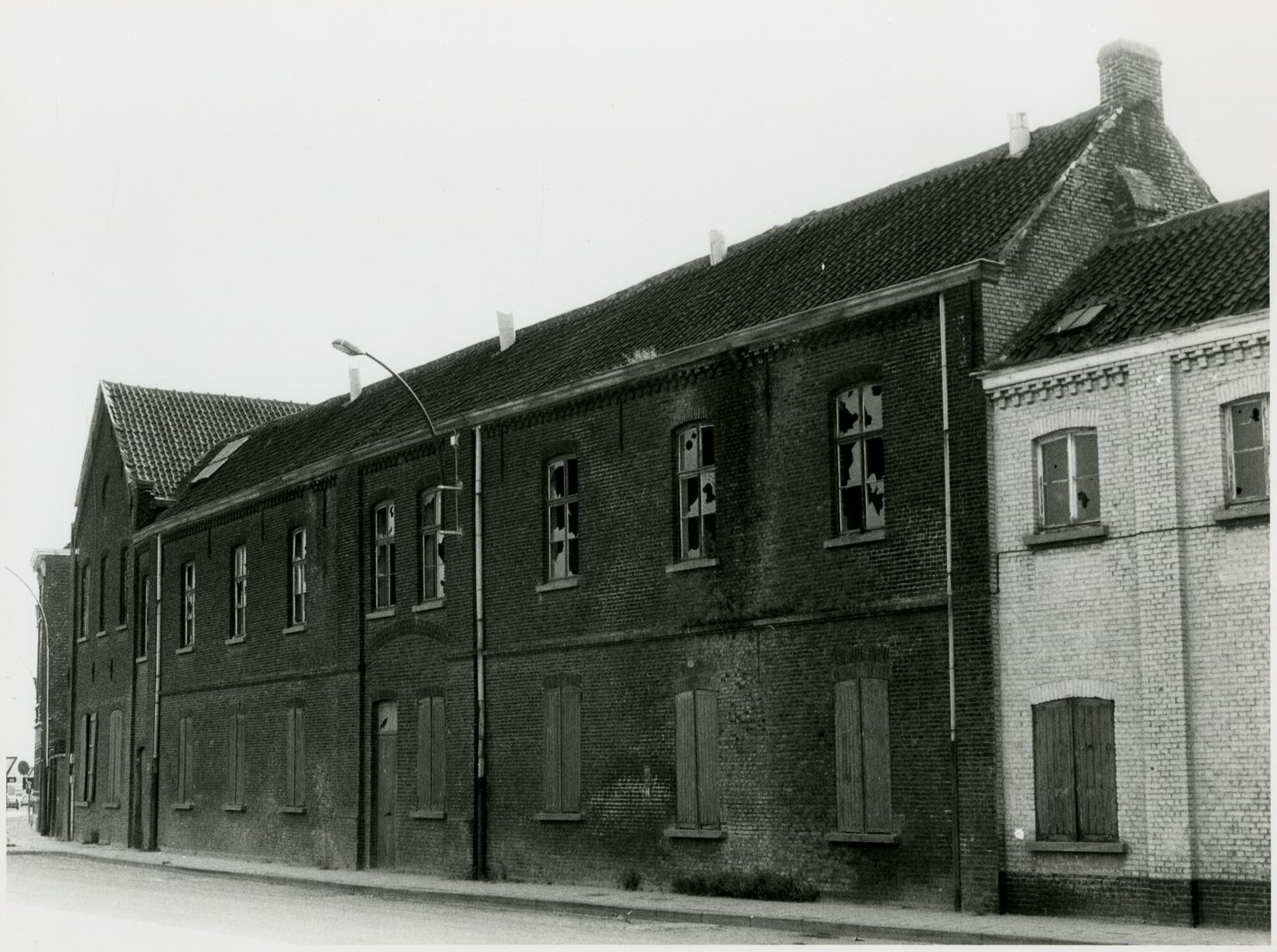Buitenzicht van textielfabriek Linière Saint-Sauveur in Gent