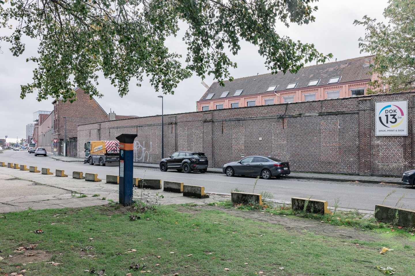 Buitenzicht van voormalige textielfabriek Linière Saint-Sauveur in Gent