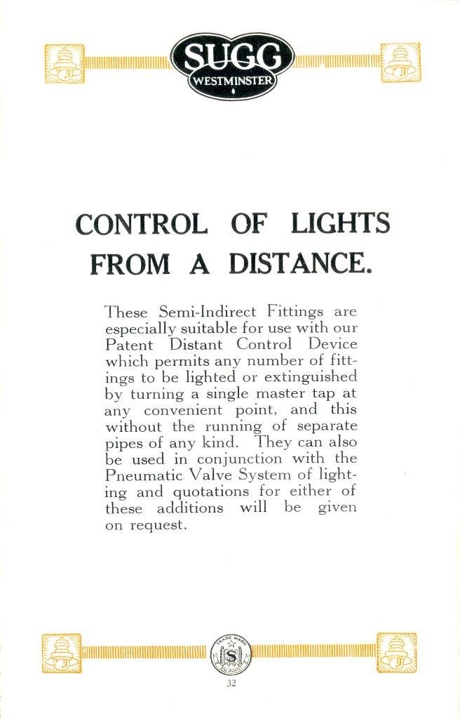 Catalogus met verlichtingsarmaturen voor gasverlichting van het merk Sugg