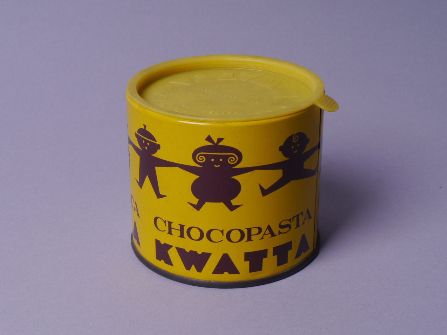 Blik voor chocopasta van het merk Kwatta