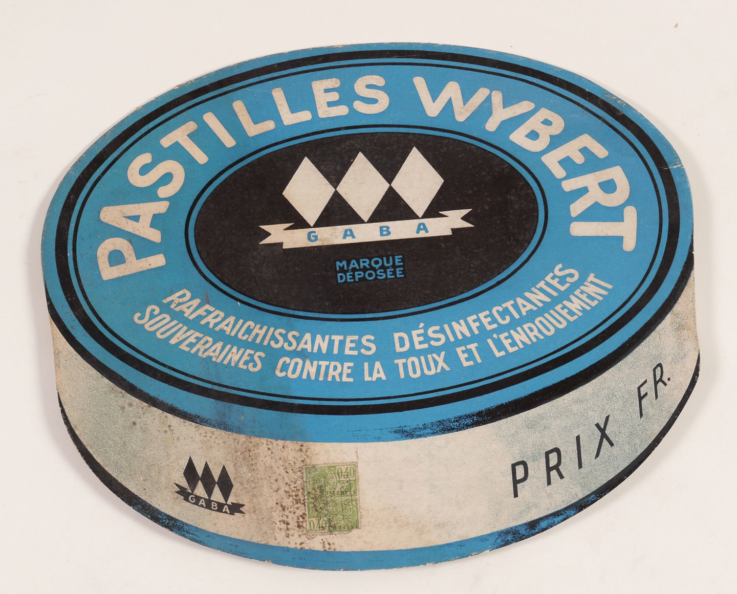 Reclamebord voor pastilles van het merk Wybert