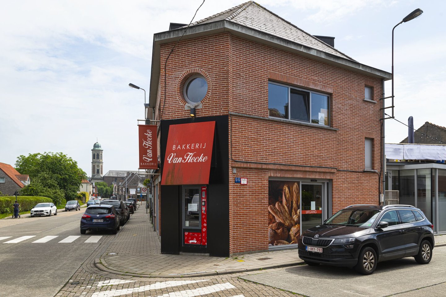 Etalage van bakkerij Van Hecke in Drongen