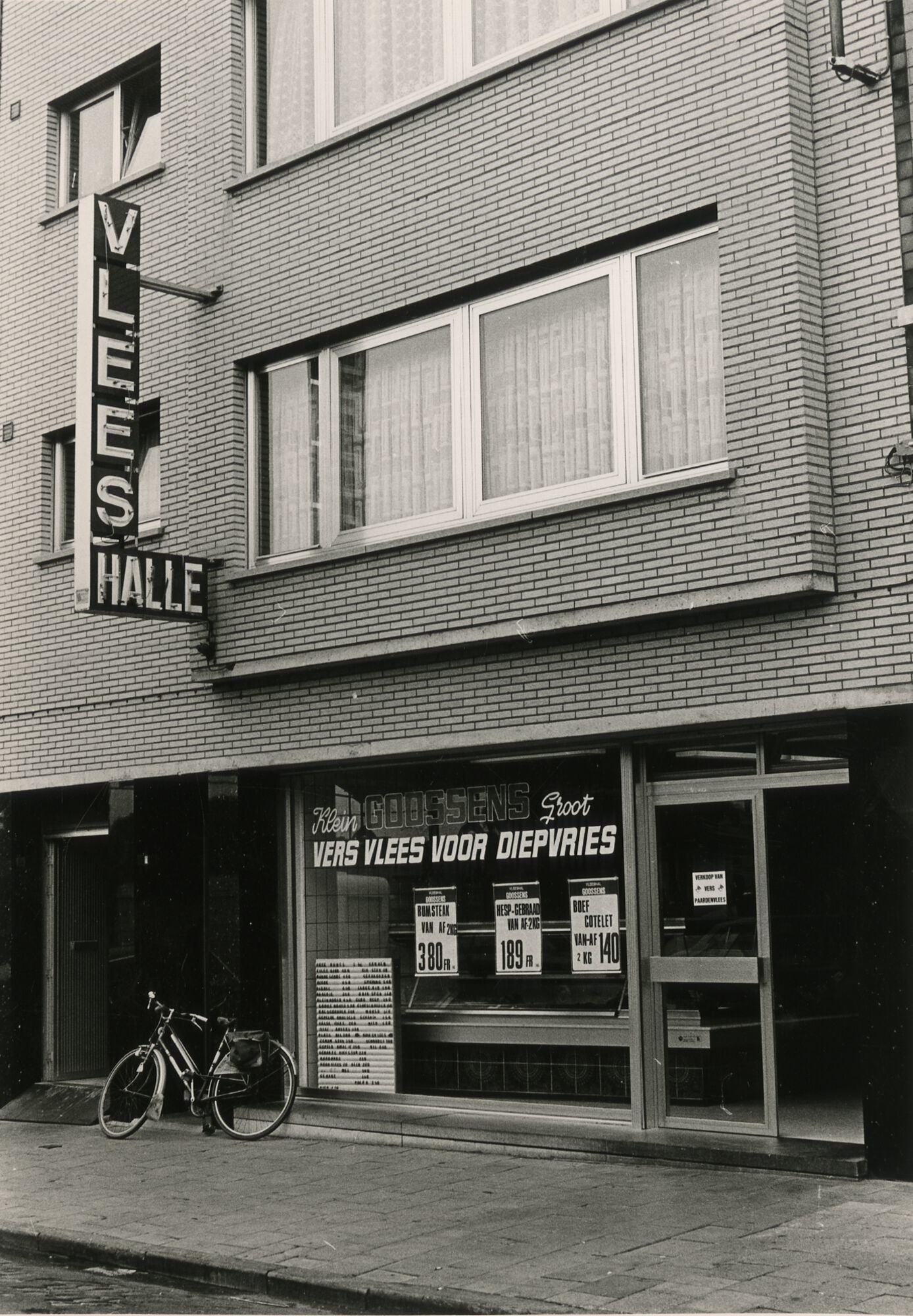 Etalage van beenhouwerij Vleeshalle Goossens in Gent