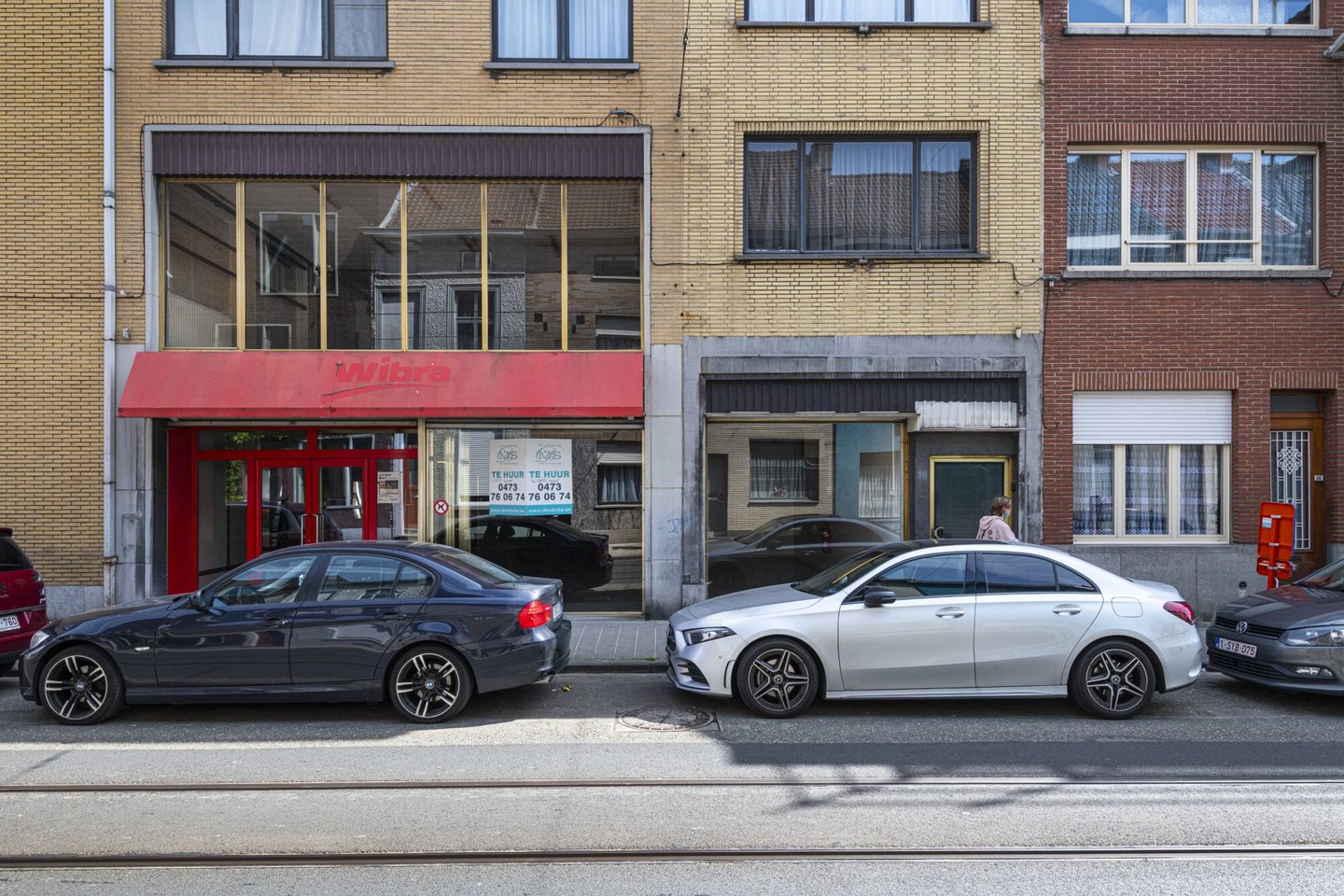 Etalage van een leegstaand handelspand in Ledeberg