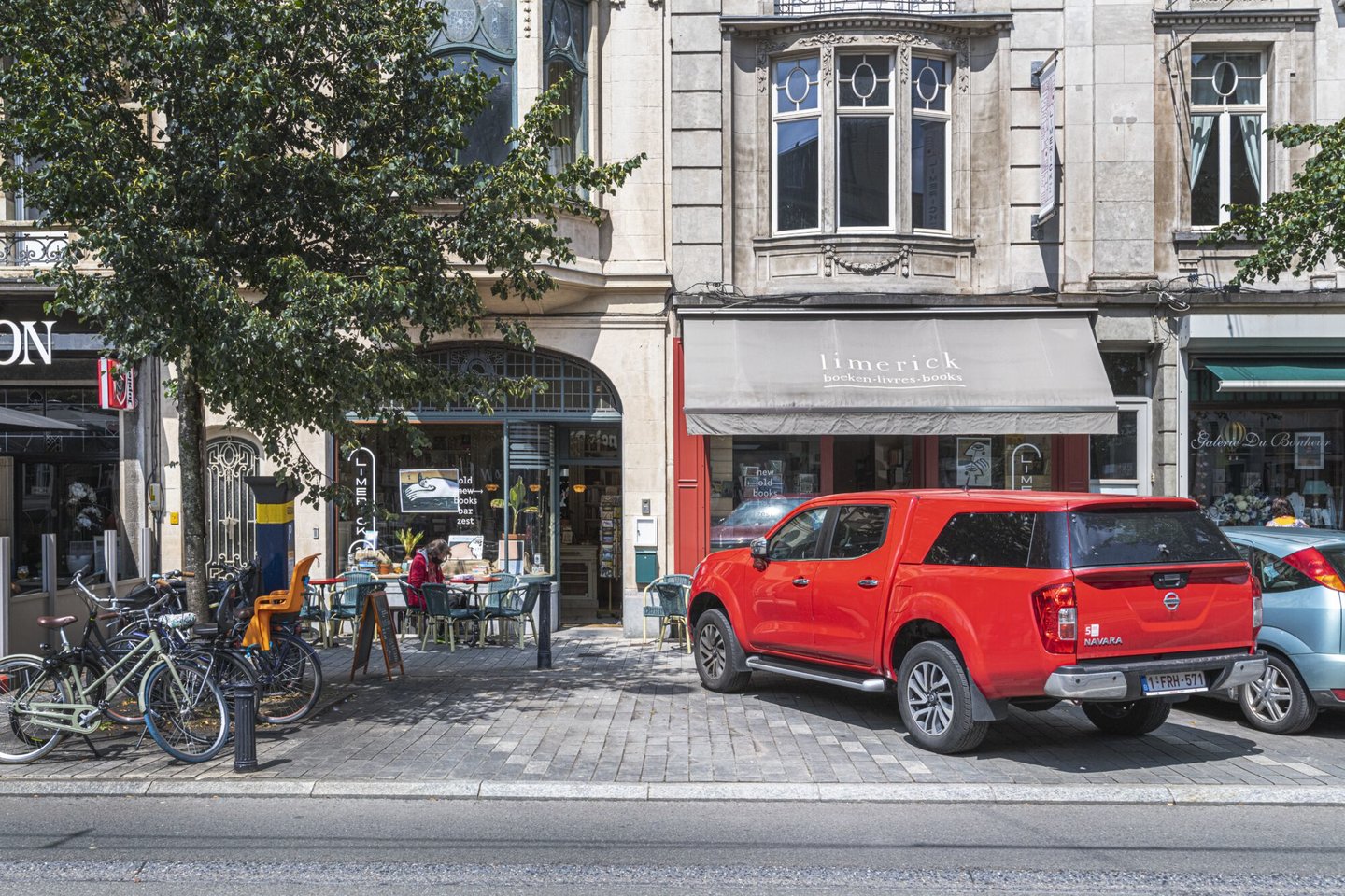 Etalage van boekhandel Limerick in Gent