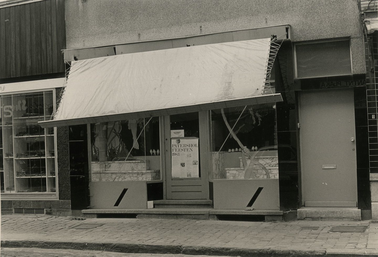 Etalage van schoenwinkel in Gent