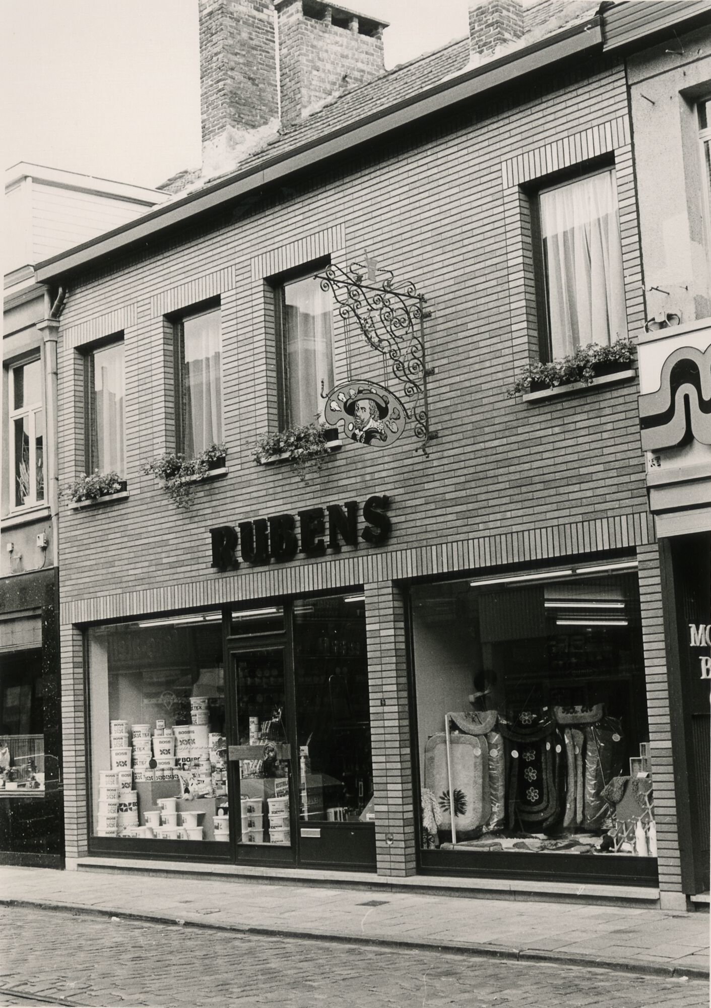 Etalage van verfwinkel Rubens Gent