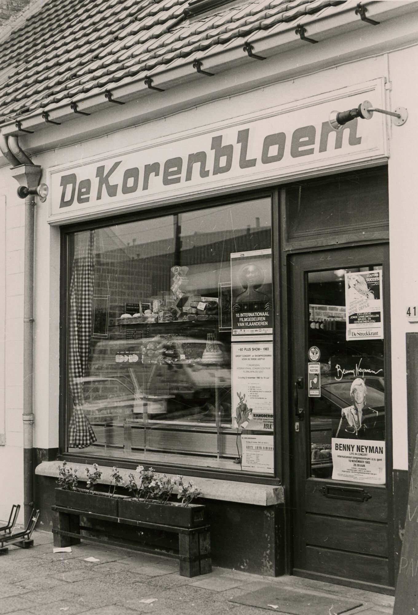 Etalage van bakkerij De Korenbloem in Gent