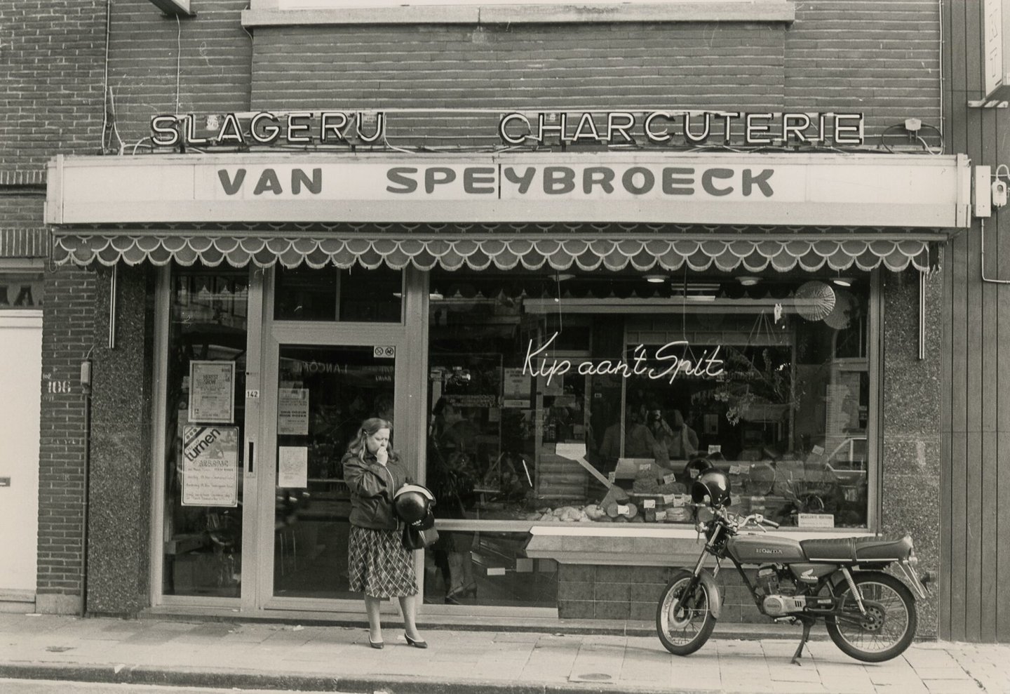 Etalage van beenhouwerij Van Speybroeck in Gent