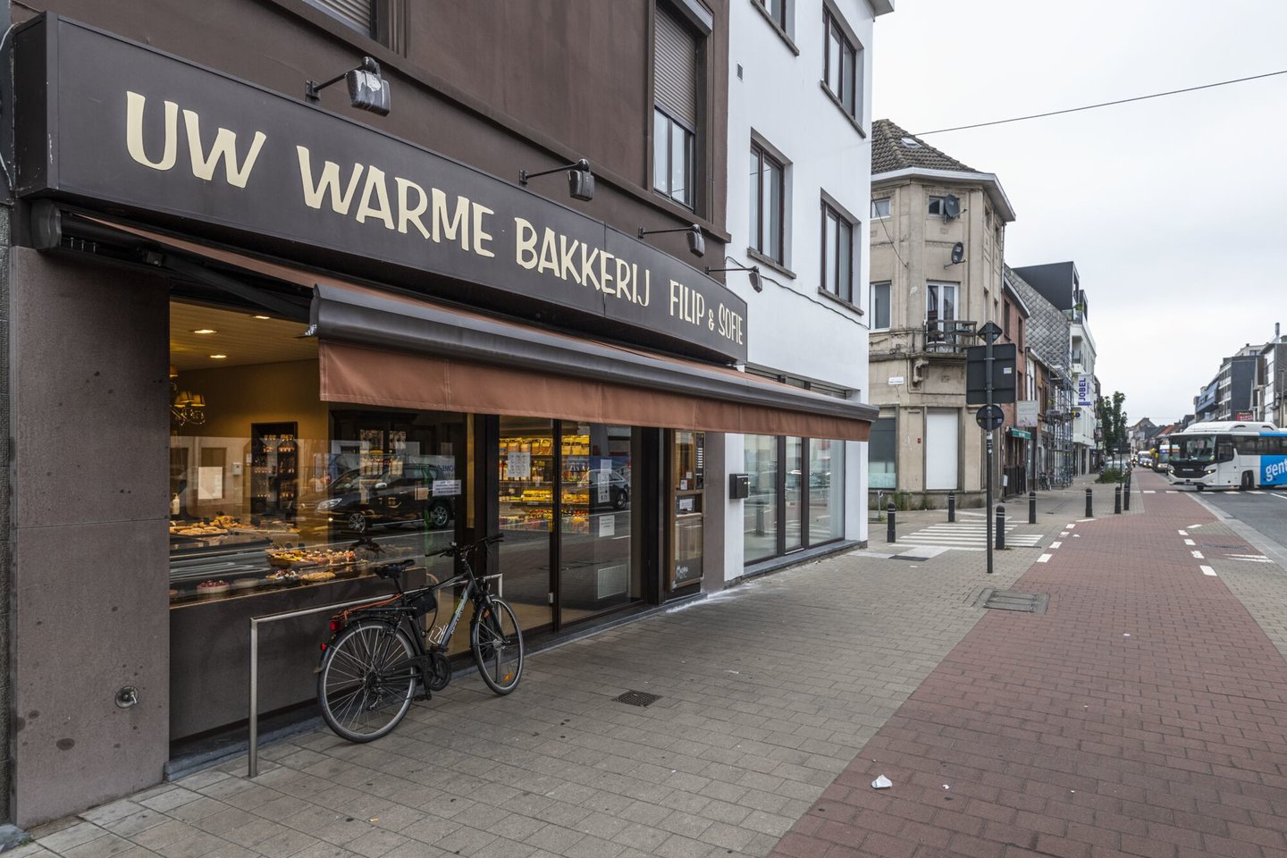 Etalage van bakkerij Filip & Sofie in Gent