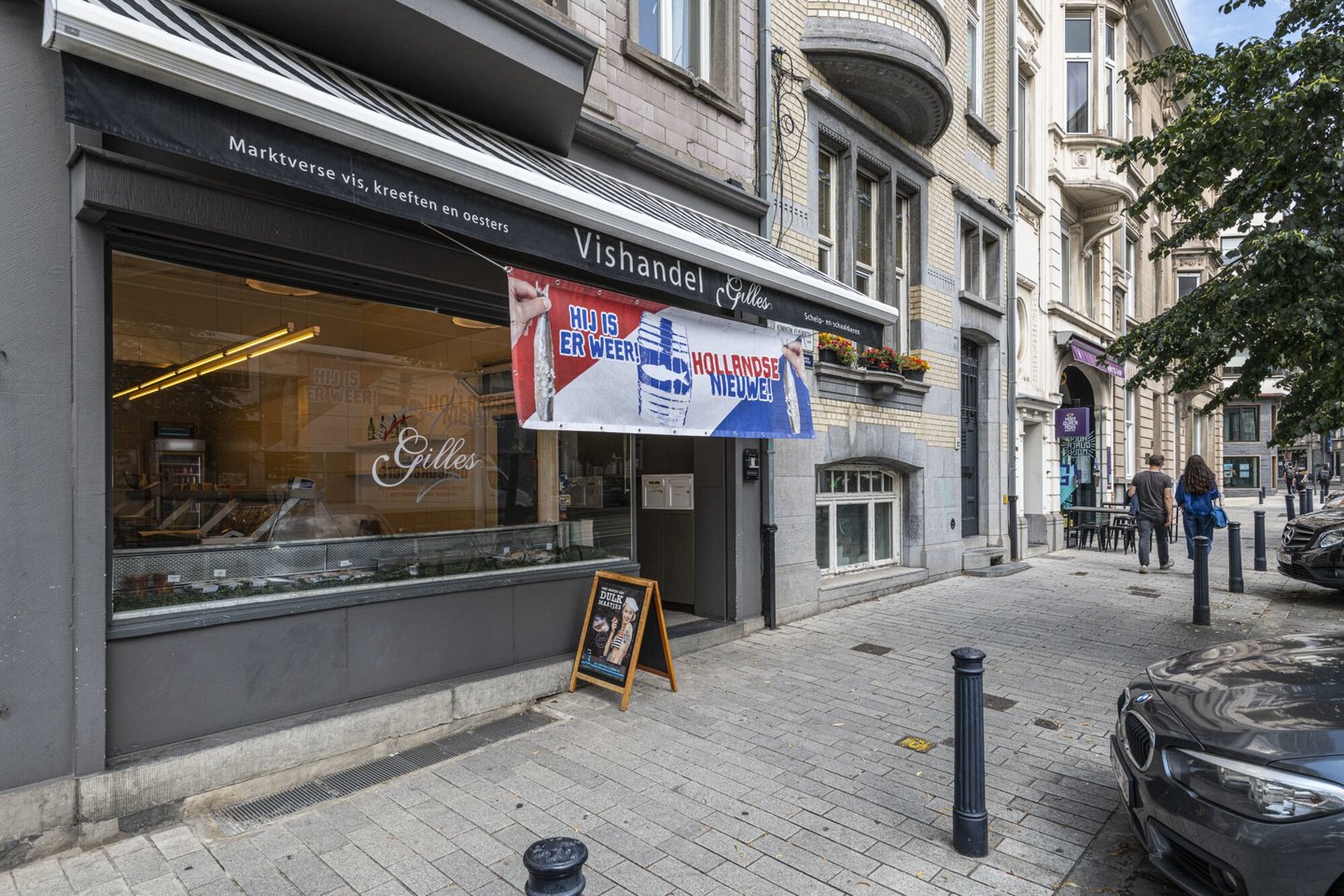 Etalage van vishandel Gilles in Gent