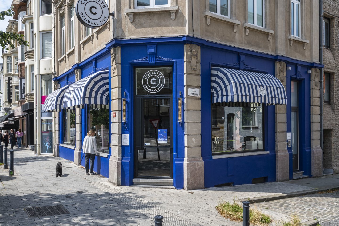 Etalage van optiek Colette in Gent