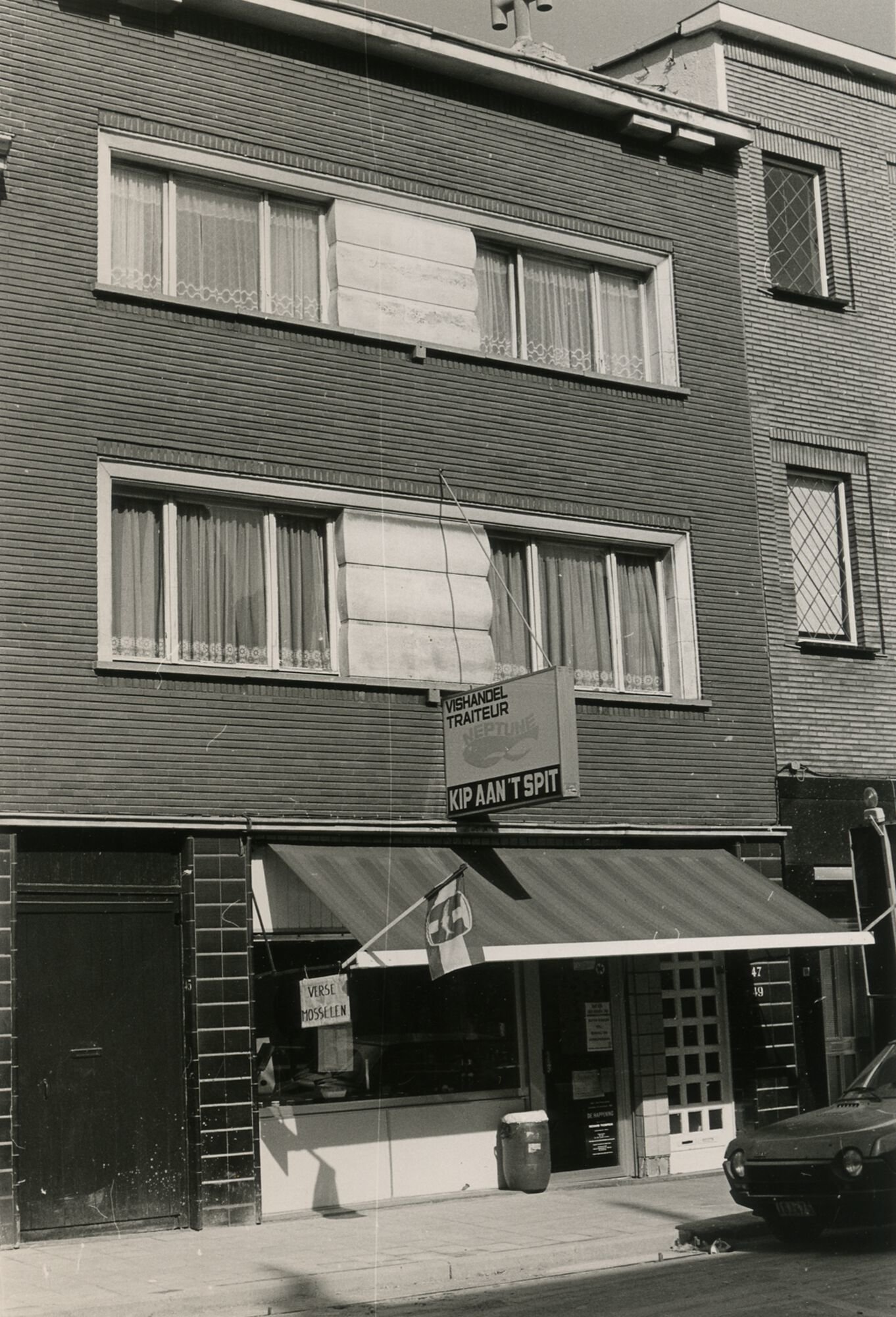 Etalage van vishandel - traiteur Neptune in Gent