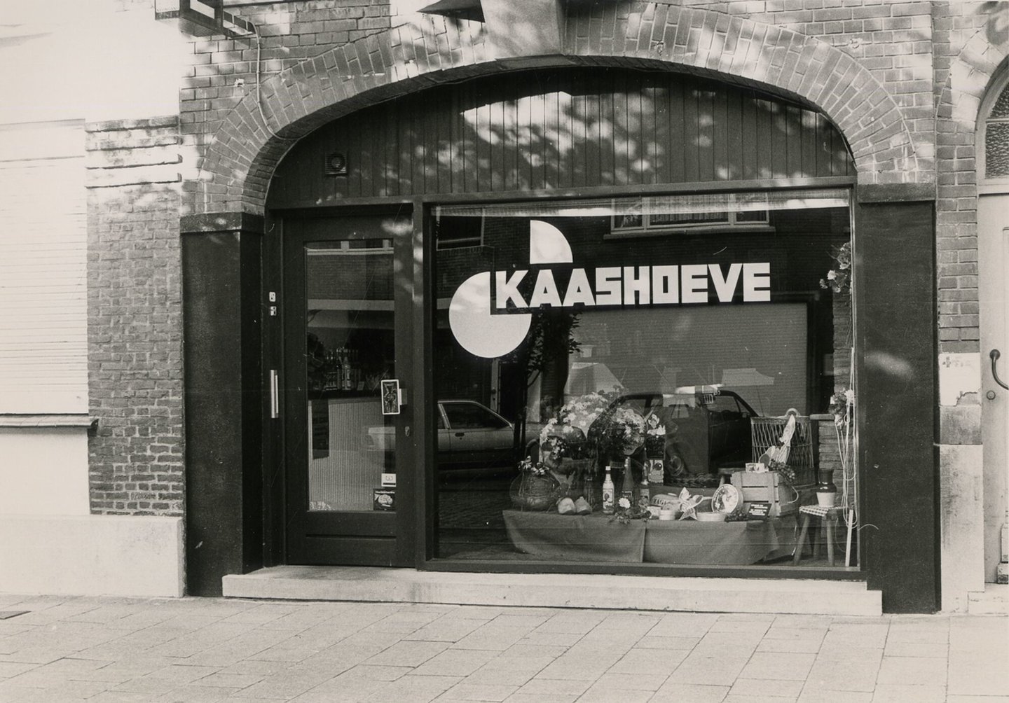 Etalage van kaaswinkel Kaashoeve Gent