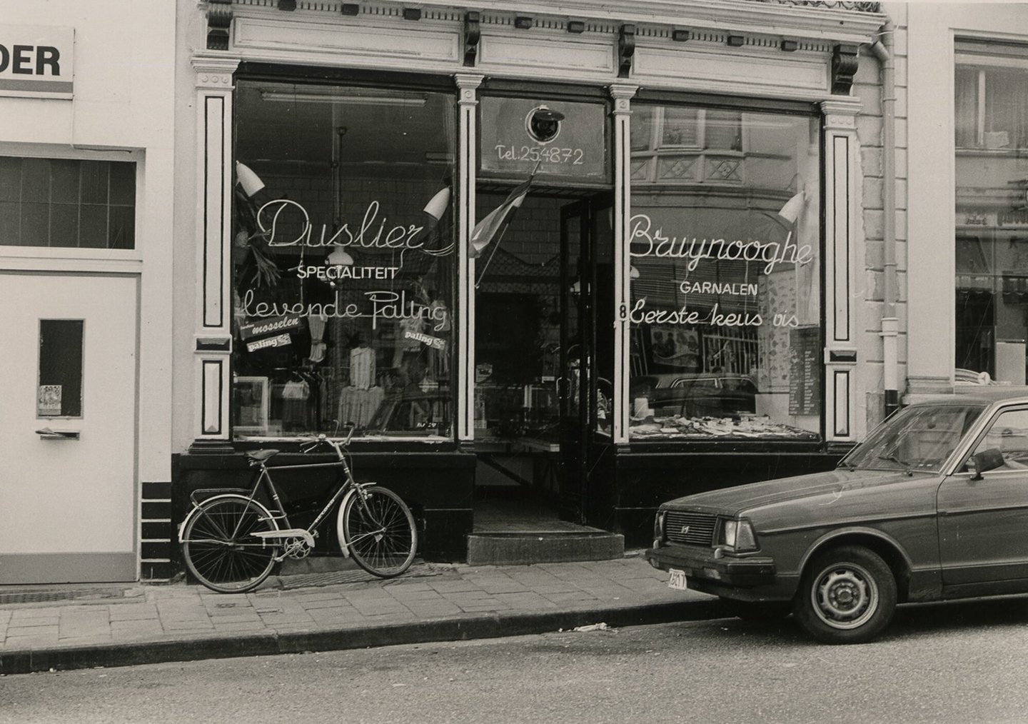 Etalage van vishandel Duslier Bruynooghe in Gent