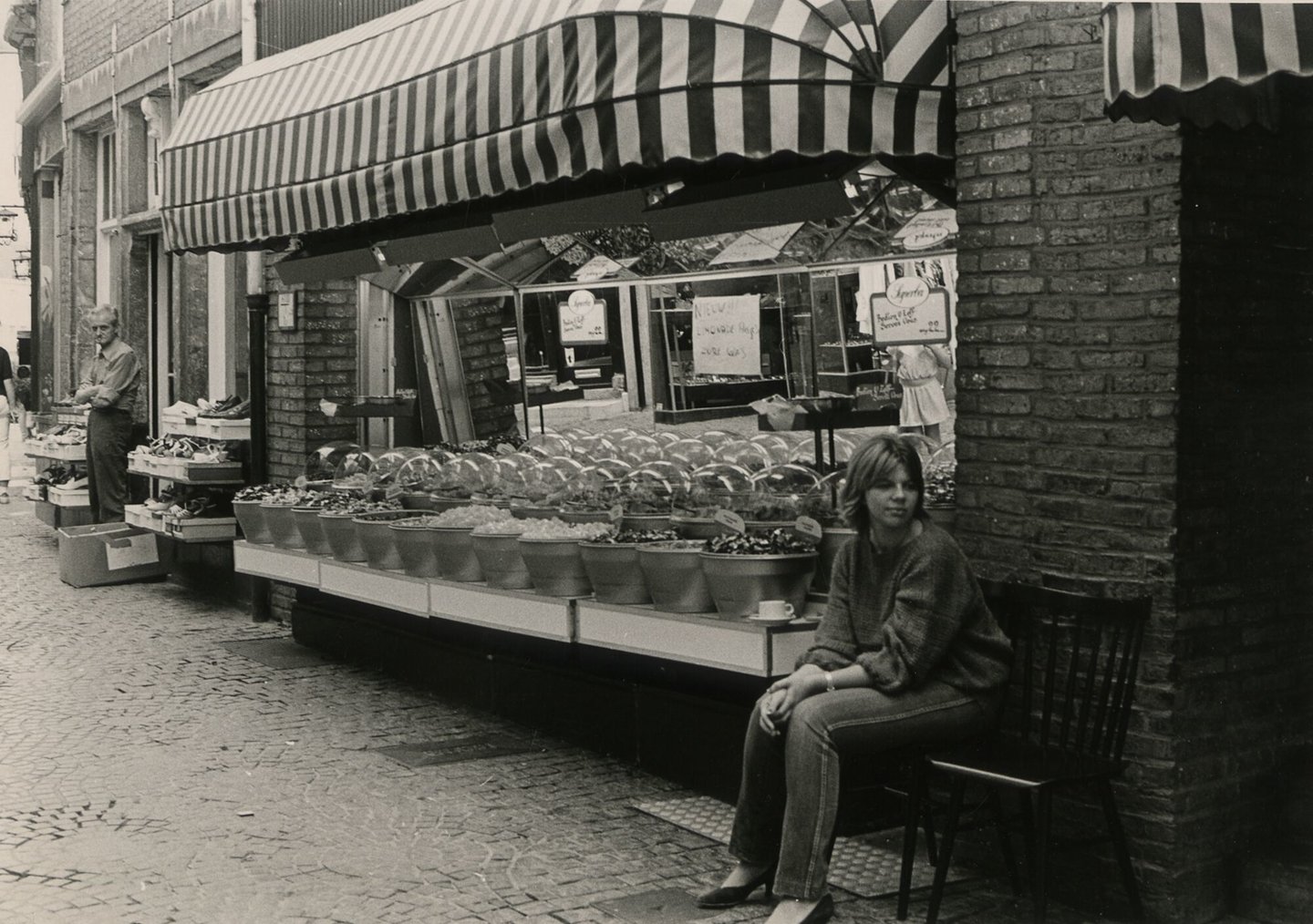 Etalage van een snoepwinkel in Gent