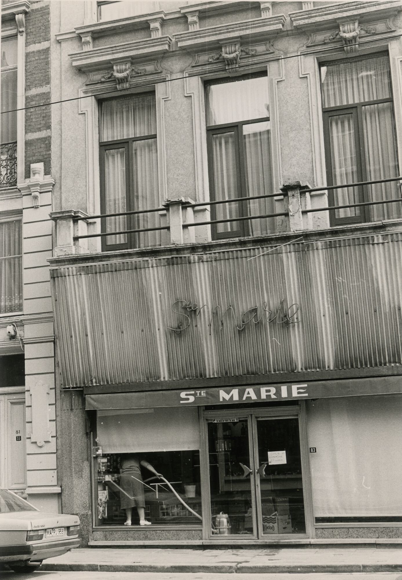 Etalage van kruidenier Sainte Marie in Gent