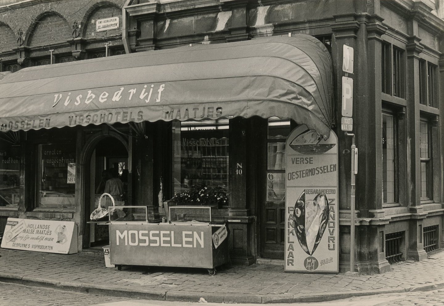 Etalage van een vishandel in Gent