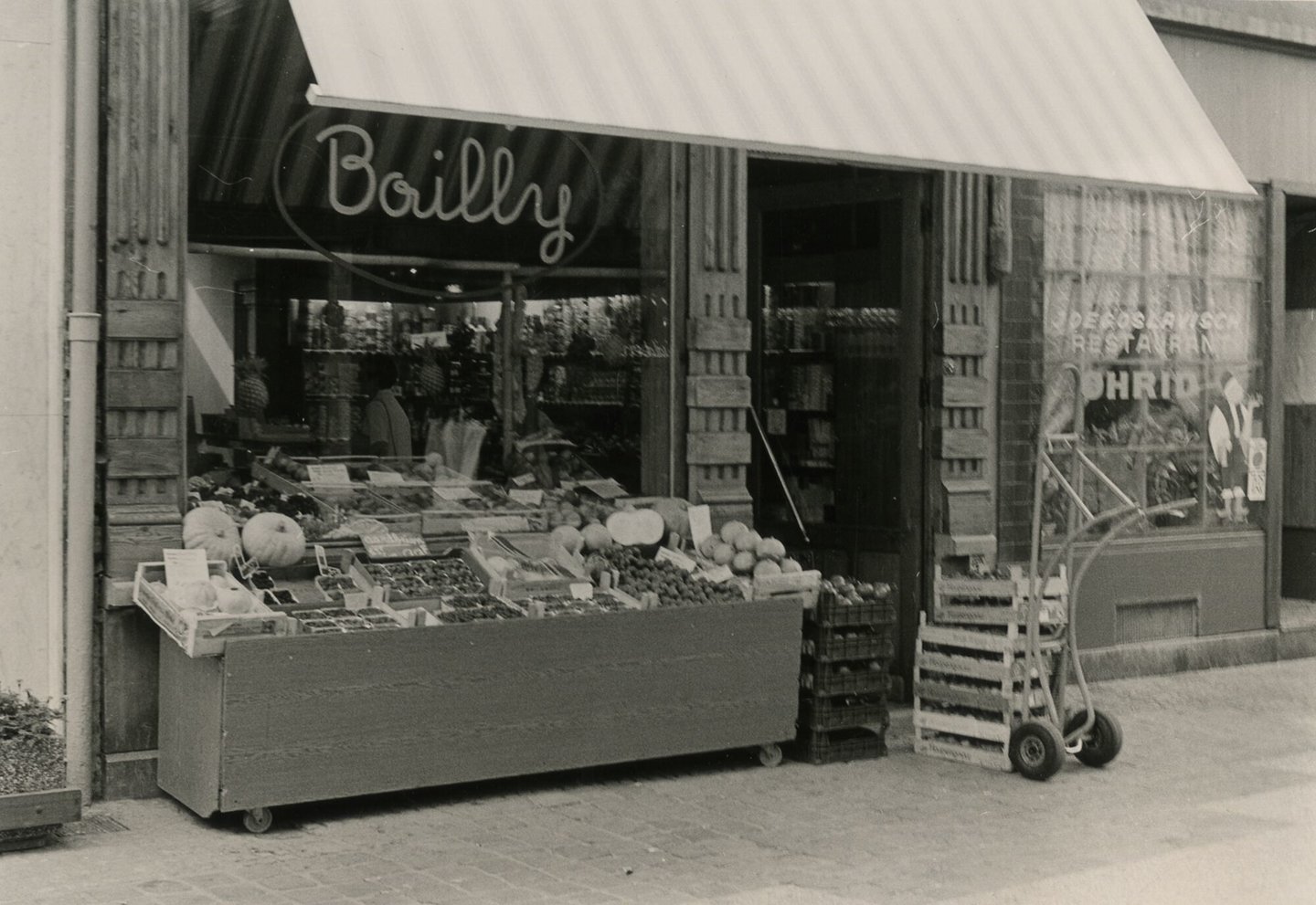 Etalage van kruidenier Bailly in Gent