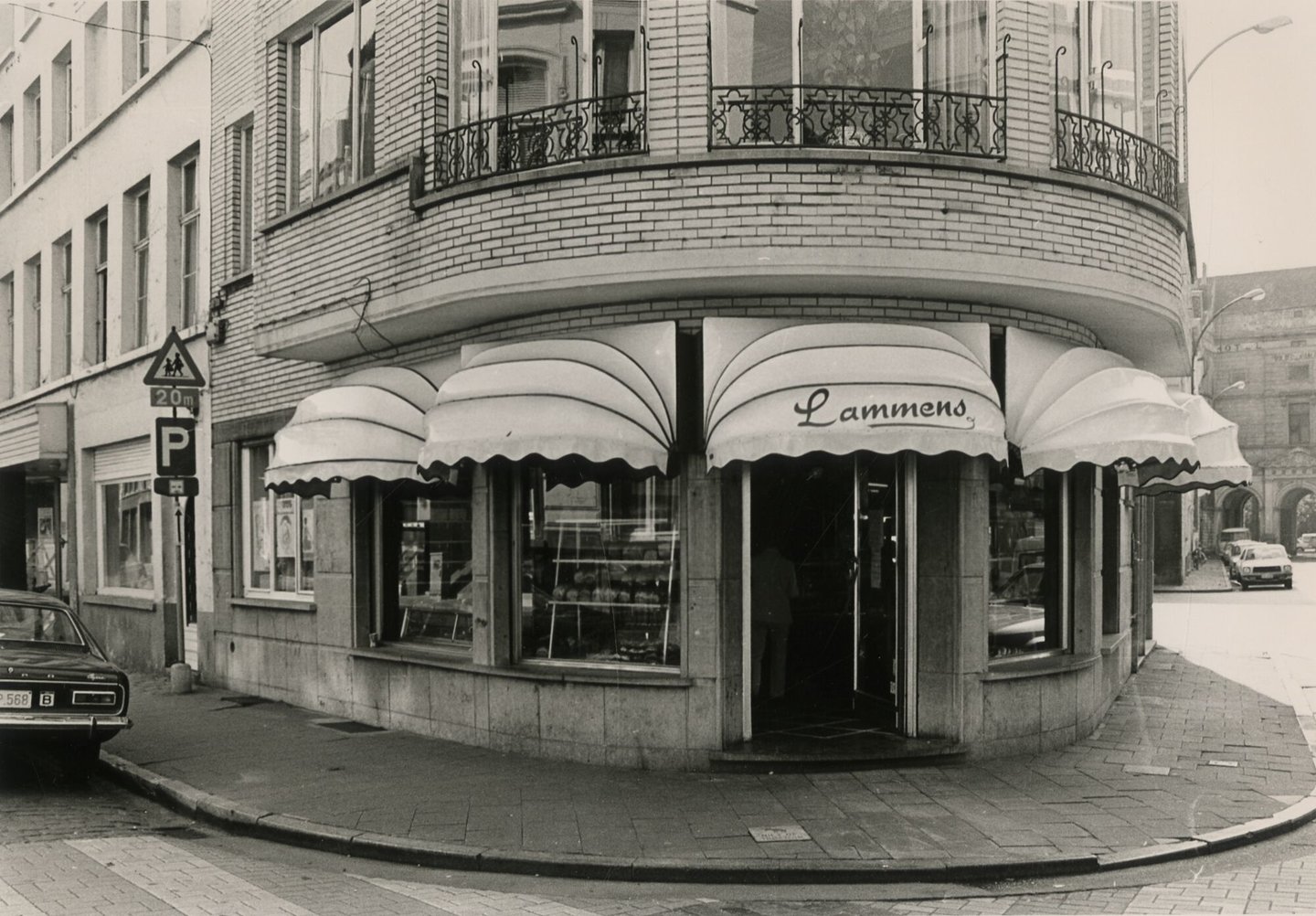 Etalage van bakkerij Lammens in Gent