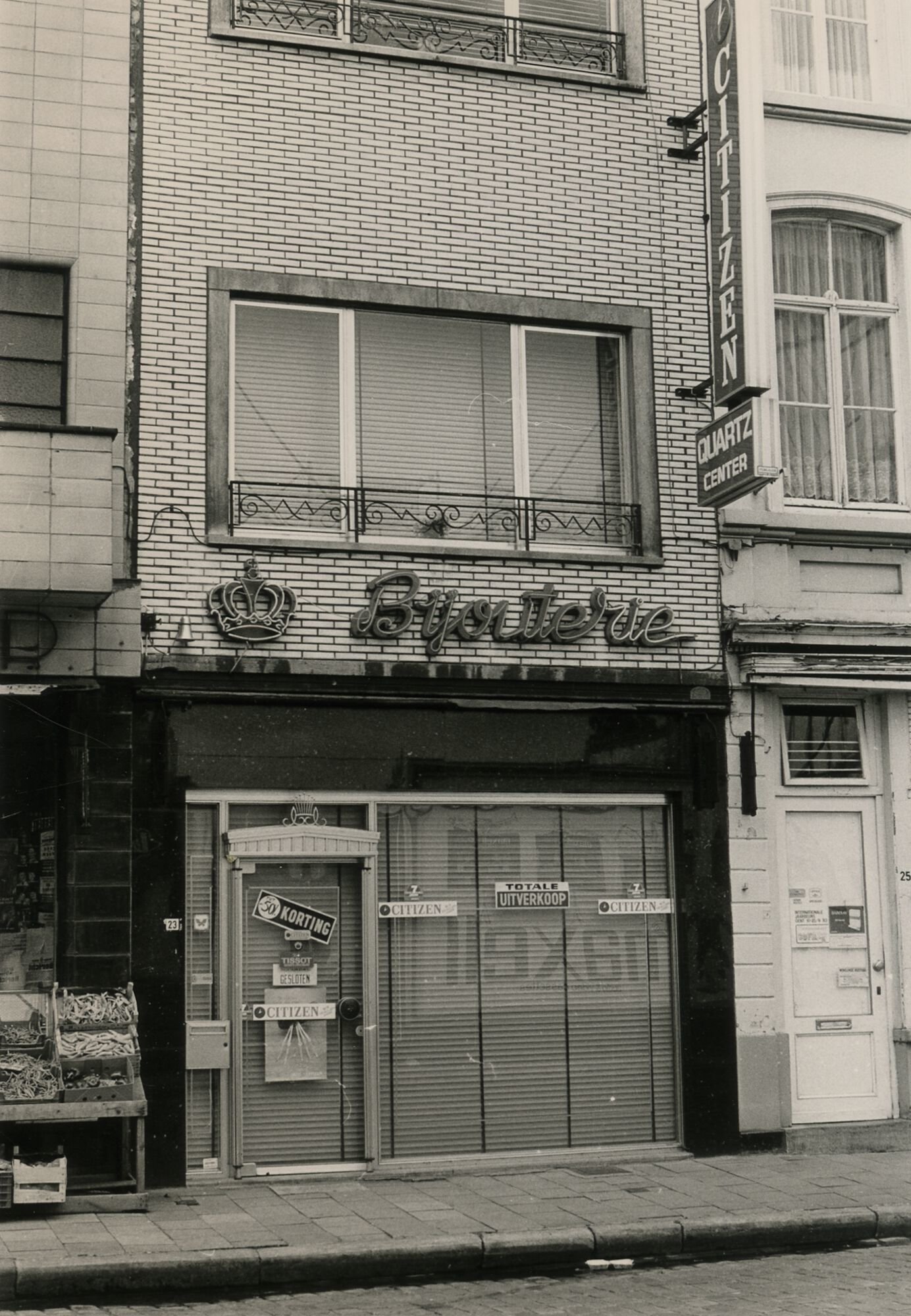 Leegstaand pand van voormalige juwelier Bijouterie Gent