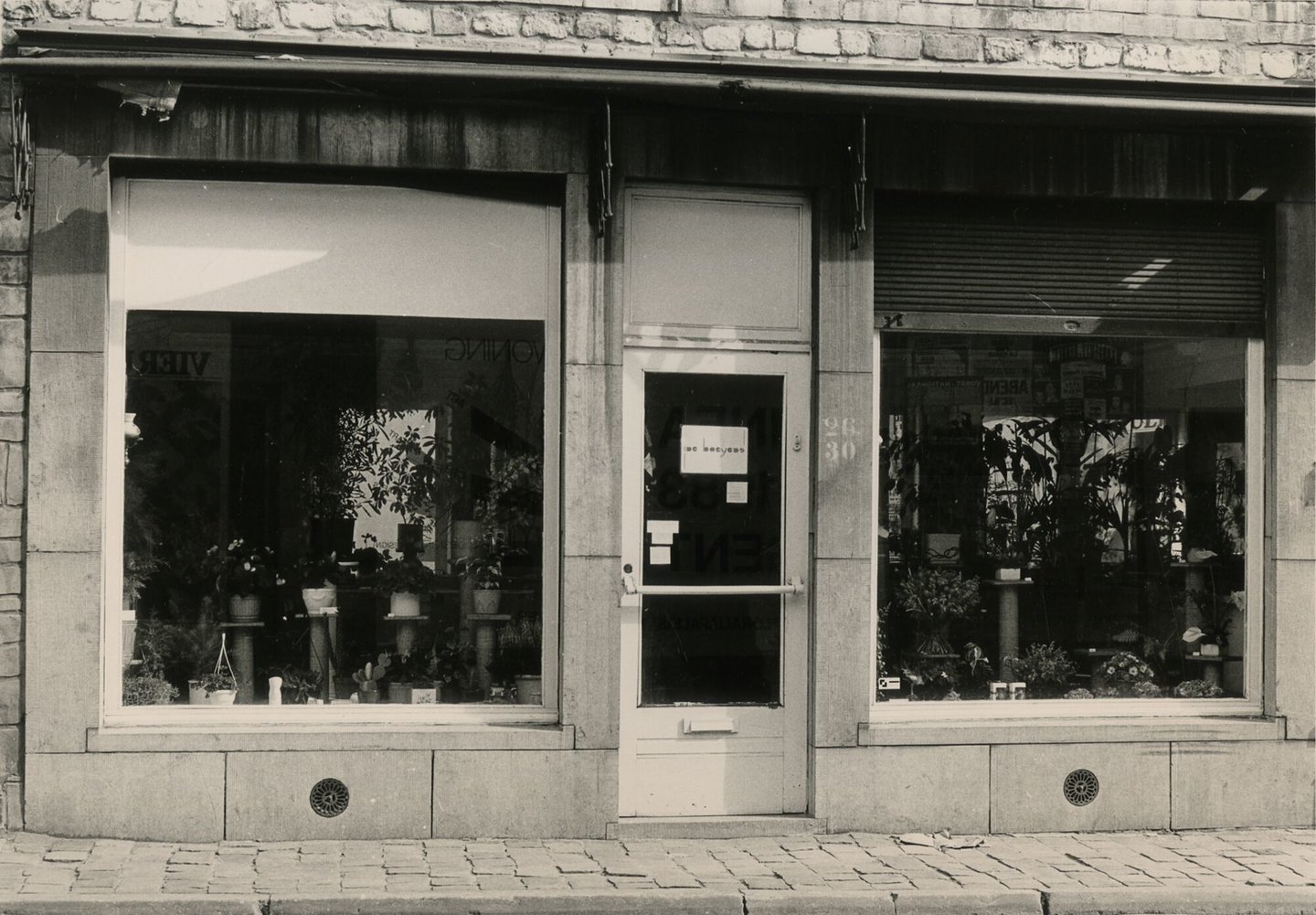 Etalage van een bloemenwinkel in Gent