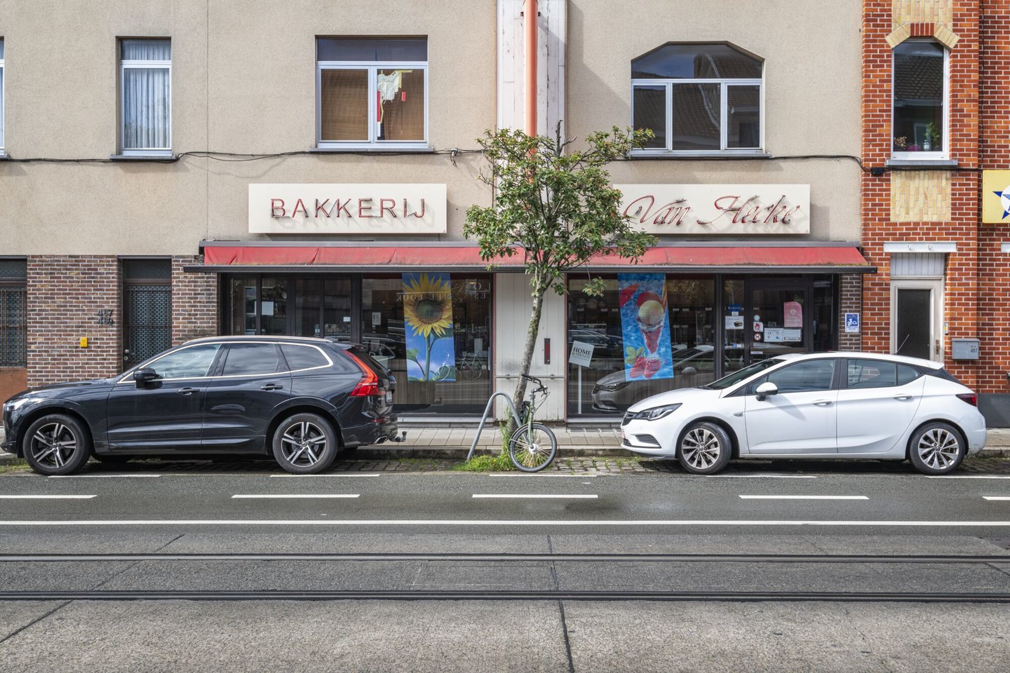 Etalage van bakkerij Van Hecke in Gent