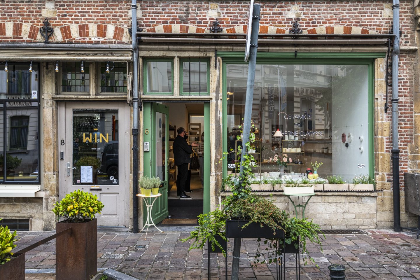 Etalage van Ceramics by Catherine Clarysse in Gent