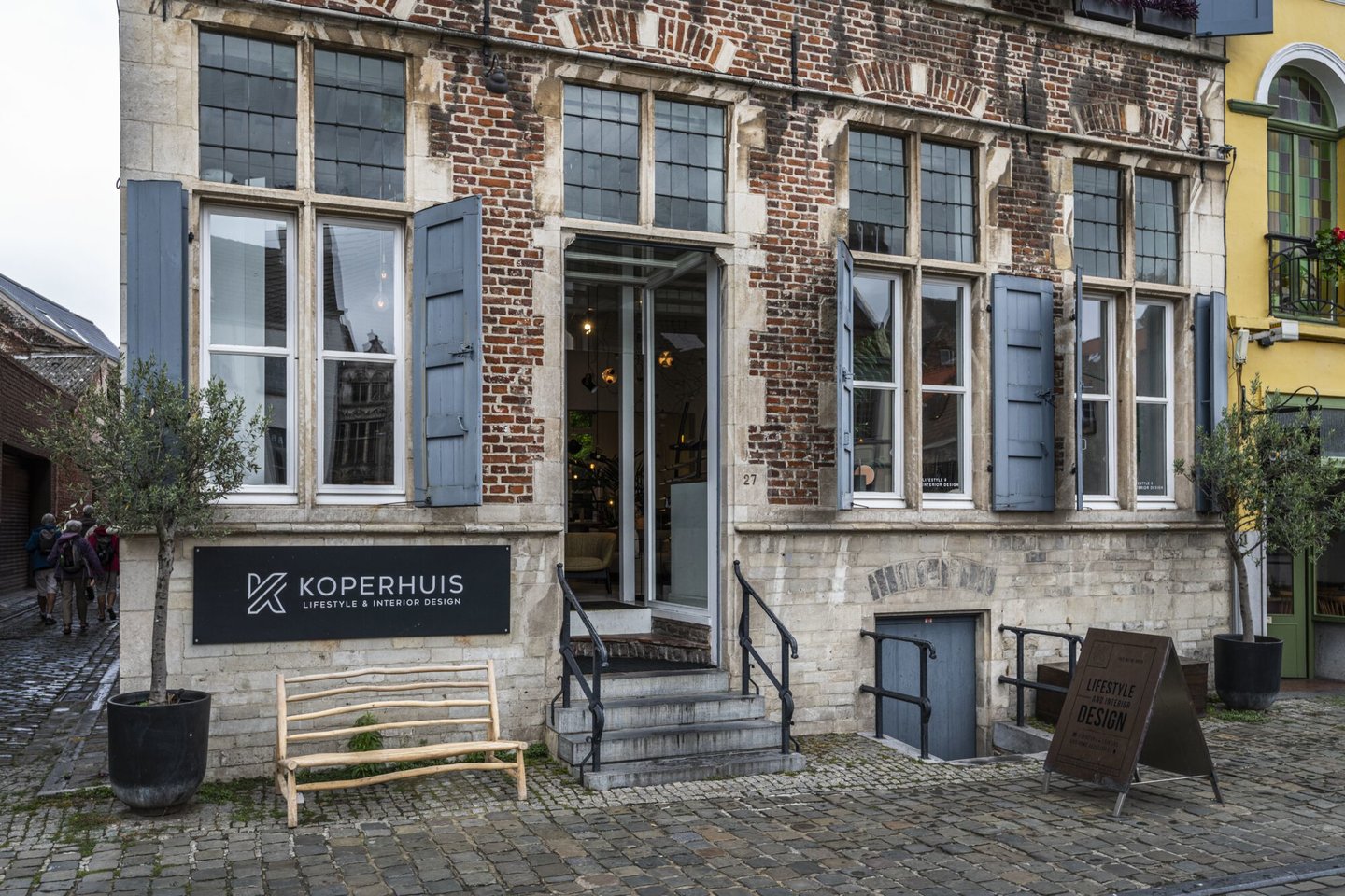 Etalage van woonwinkel Koperhuis in Gent