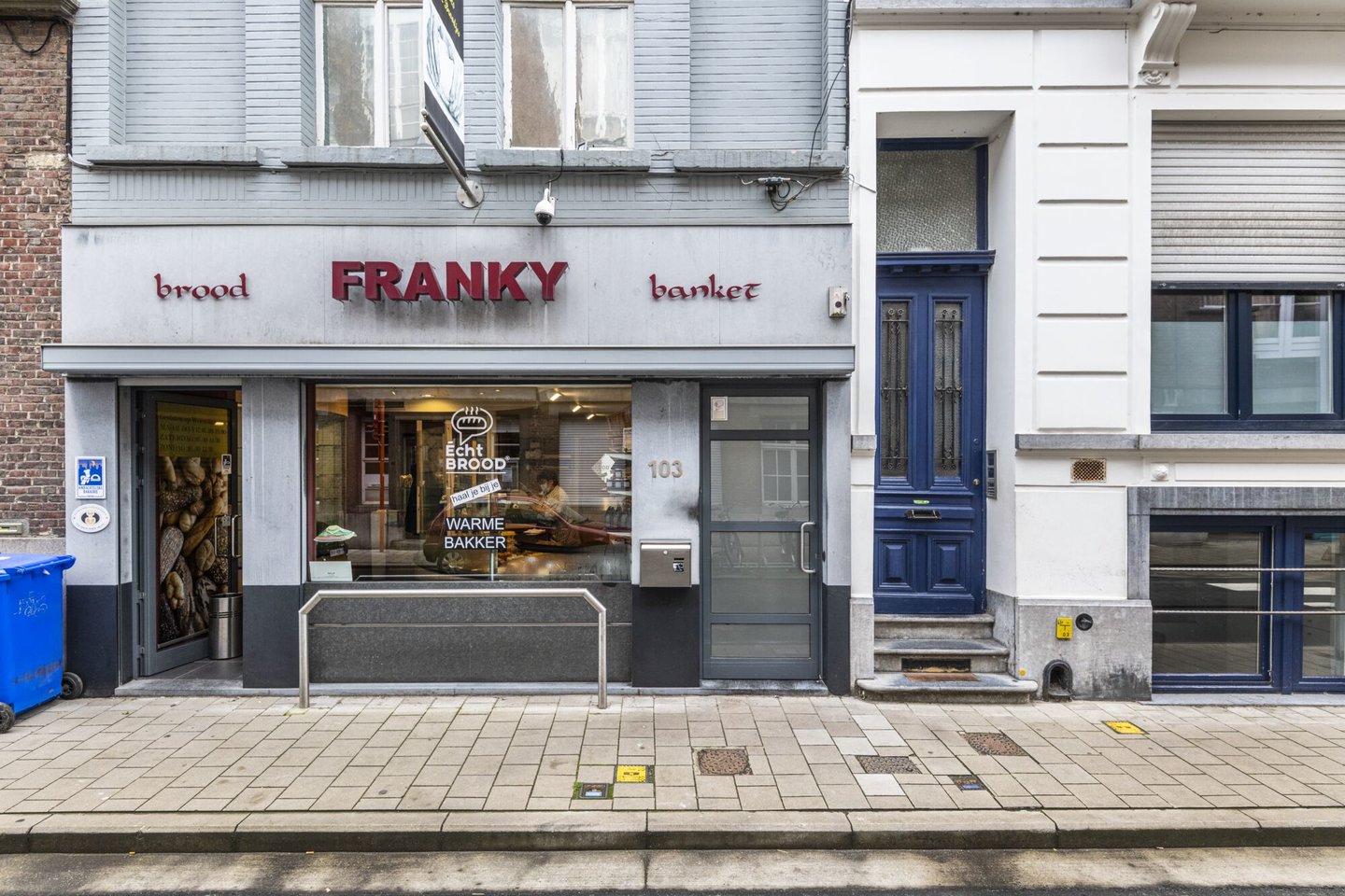 Etalage van bakkerij Franky in Gent