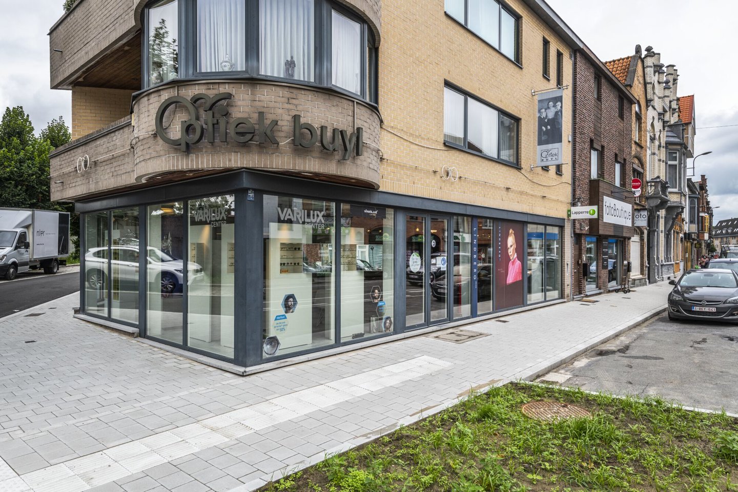 Etalage van optiek Buyl in Sint-Amandsberg