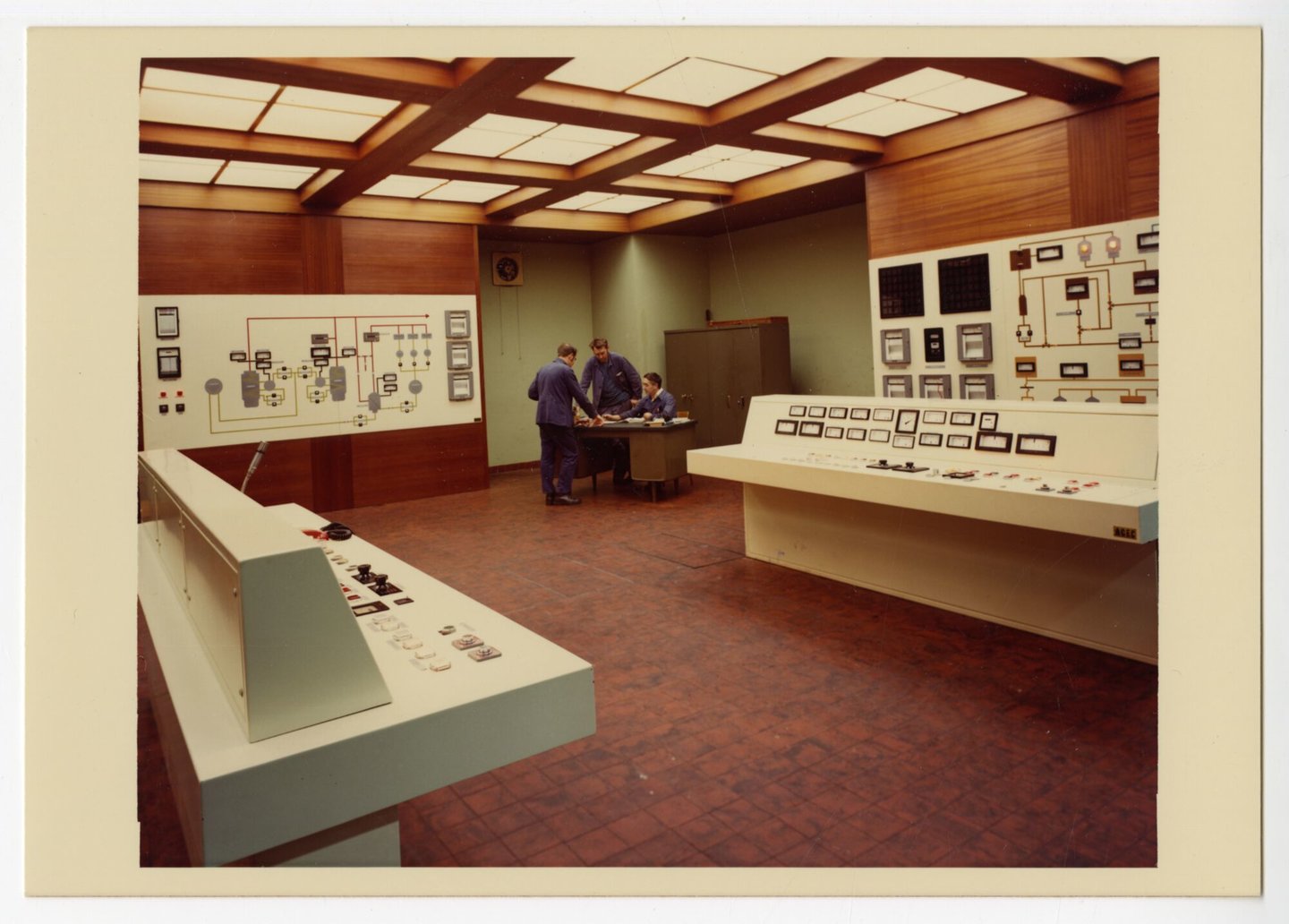 Controlekamer van de stedelijke elektriciteitscentrale Ham in Gent