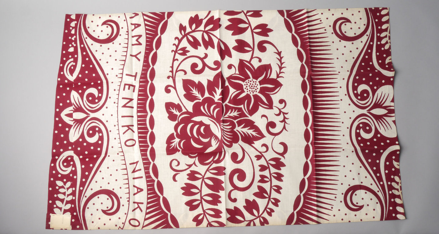 Bedrukte textielstaal geproduceerd door TAE in Destelbergen