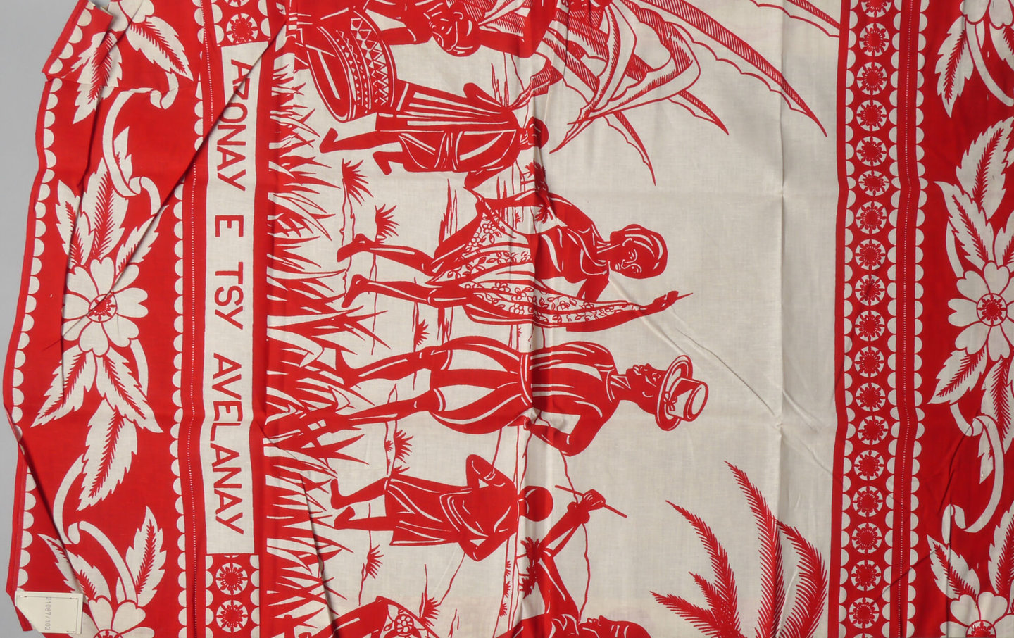 Bedrukte textielstaal geproduceerd door TAE in Destelbergen