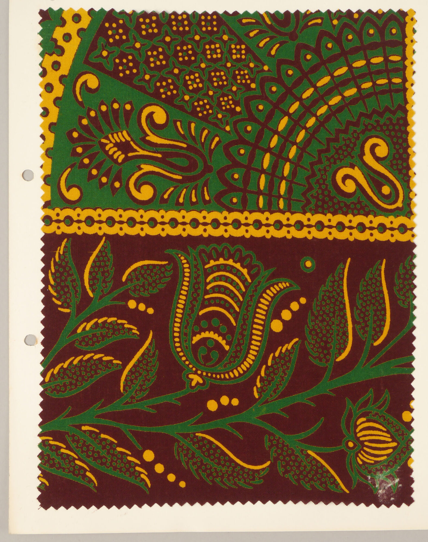 Bedrukte textielstaal geproduceerd door TAE in Destelbergen