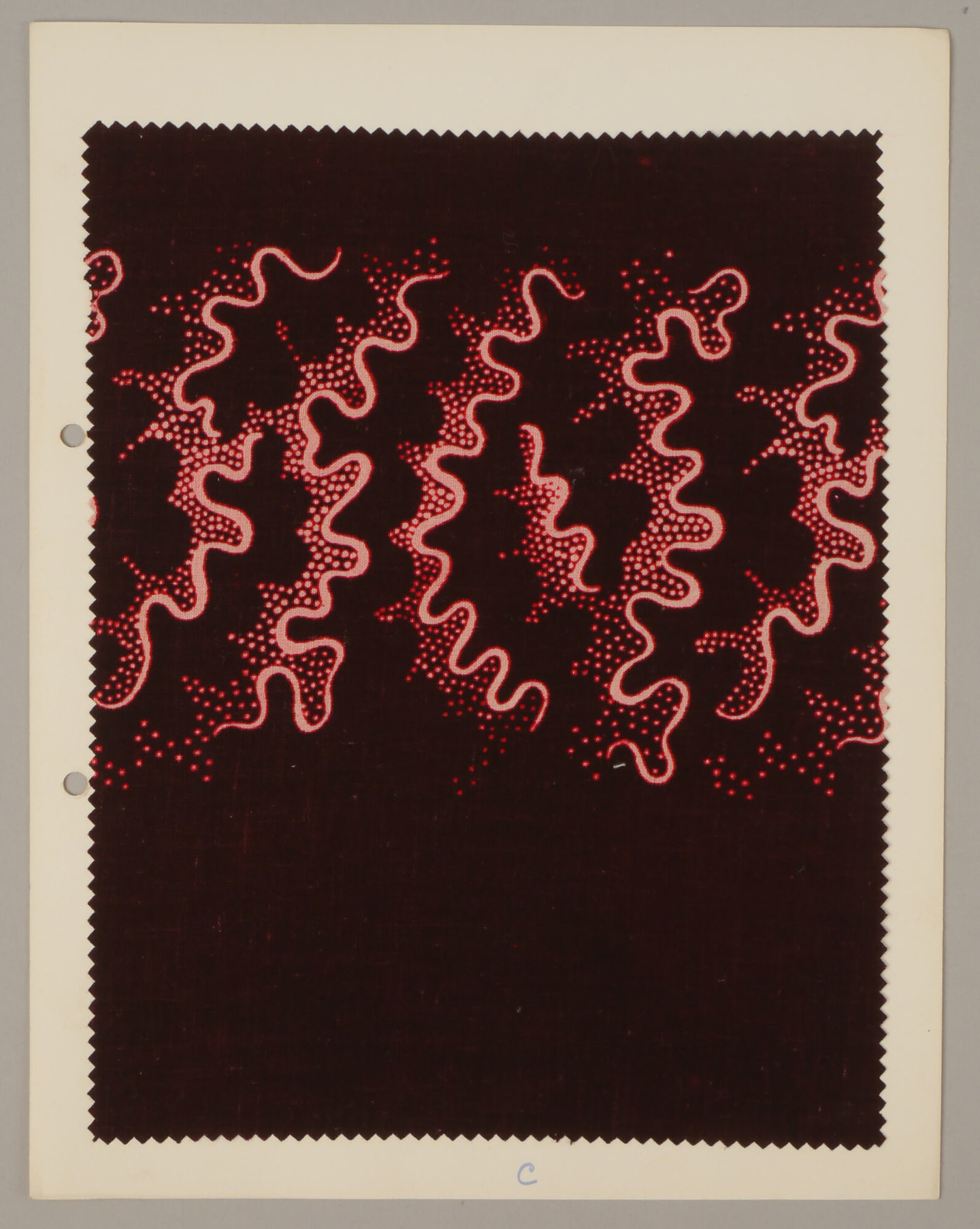 Bedrukte textielstaal geproduceerd door TAE in Destelbergen