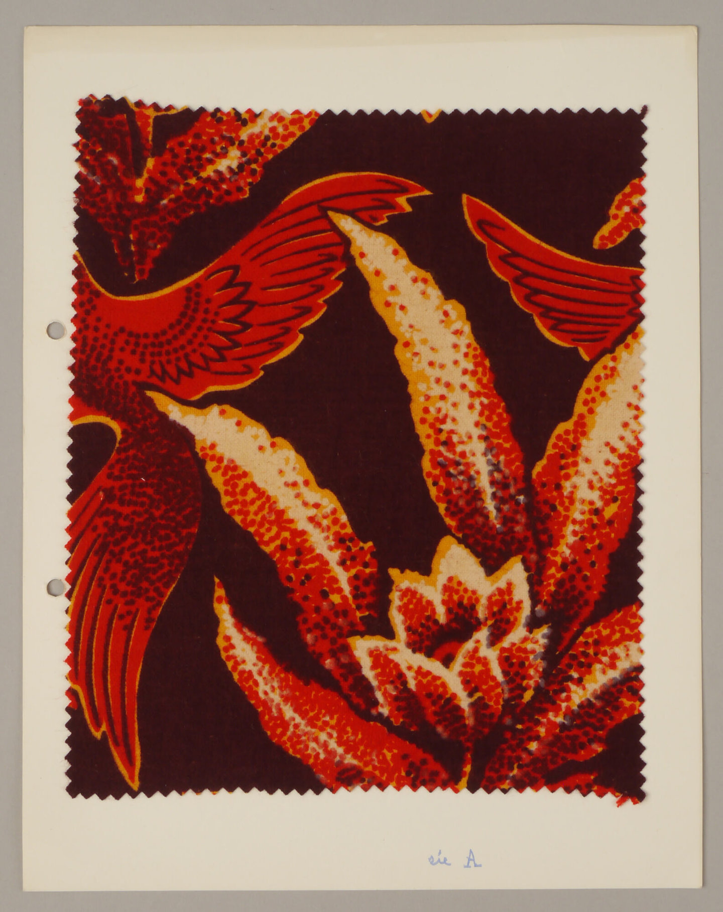 Bedrukte textielstaal geproduceerd door TAE in Destelbergen