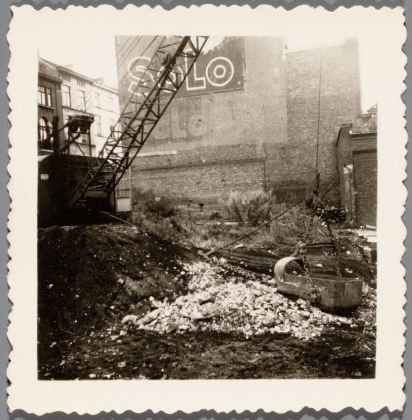 Bouw van textielfabriek Textile-Déchets in Gent