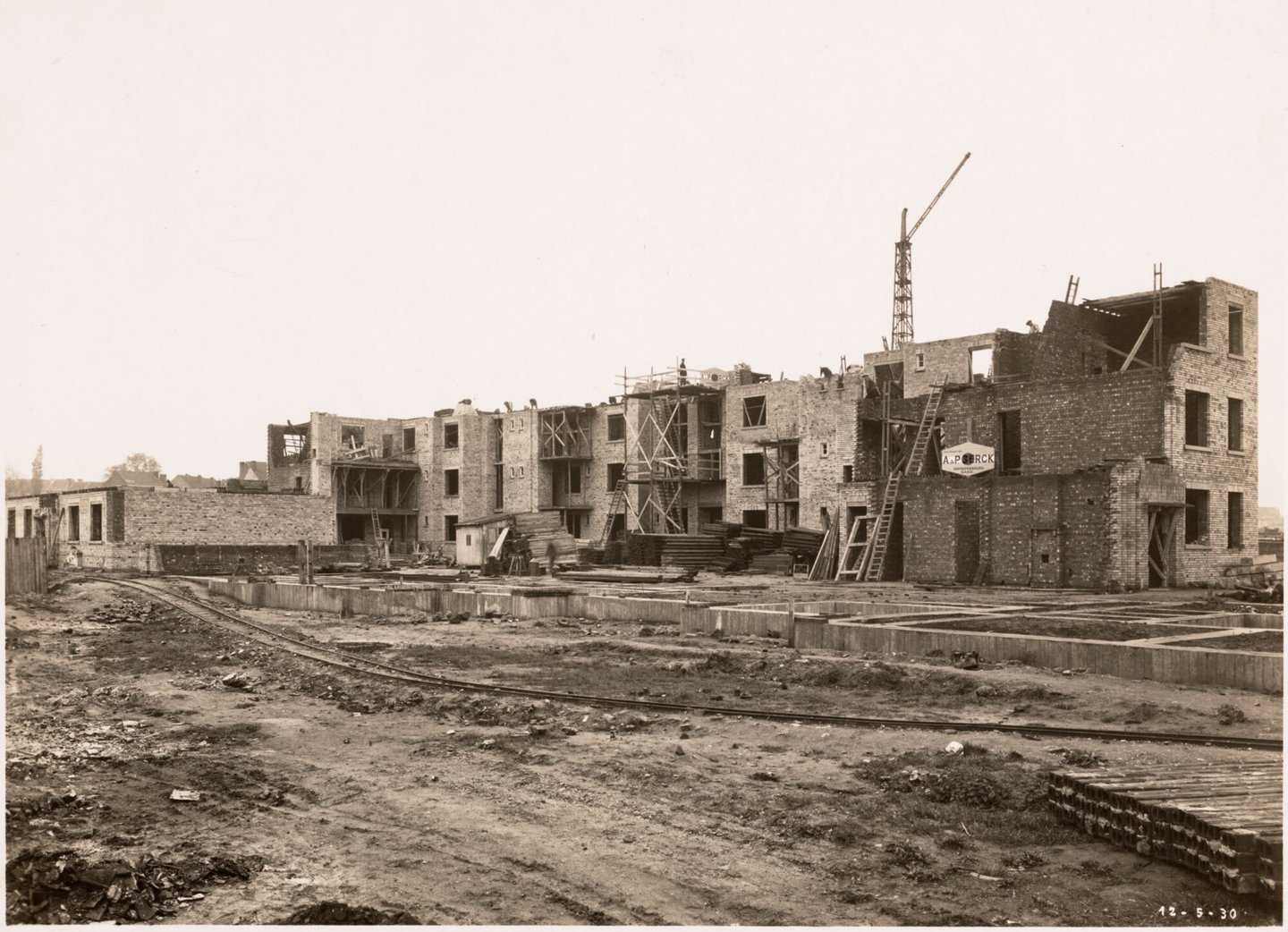 Bouw van sociale huisvesting Scheldeoord in Gent