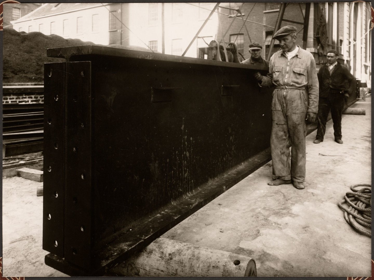 Steunbalk voor textielfabriek La Lys nv in Gent