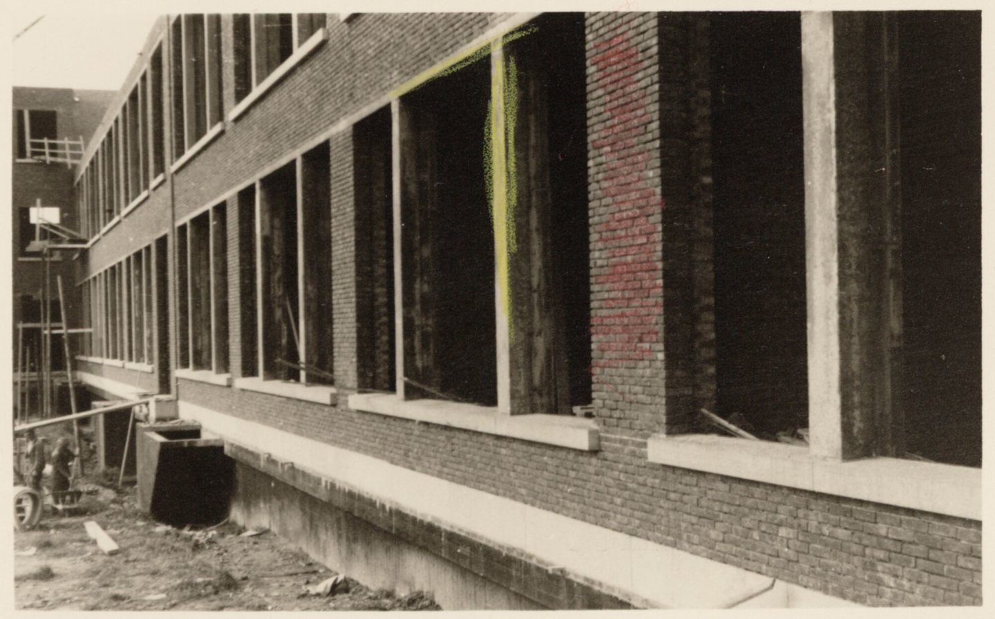 Bouw van klassenblok van middelbare school Koninklijk Atheneum in Oudenaarde