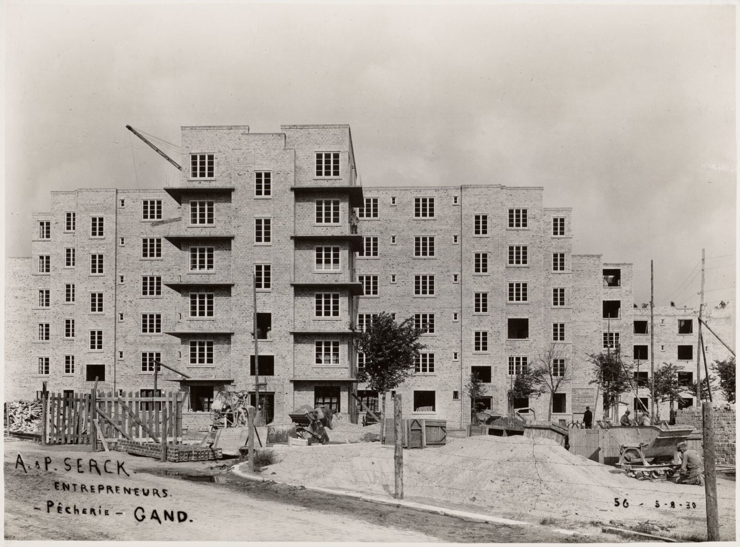 Bouw van sociale huisvesting Scheldeoord in Gent