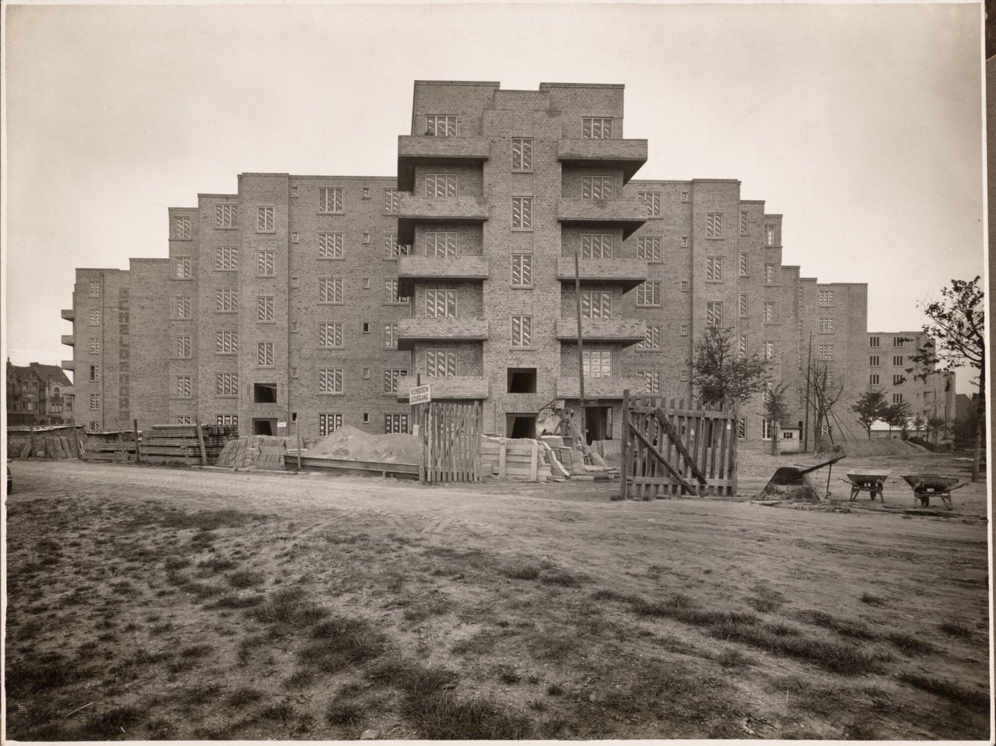 Bouw van sociale huisvesting Scheldeoord in Gent
