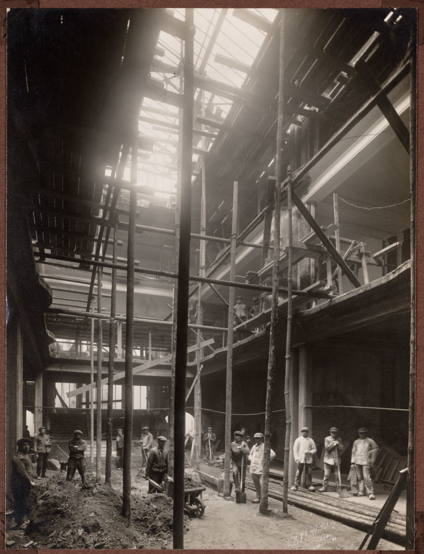 Bouw van stoffenwinkel Franchomme & Cie in Gent